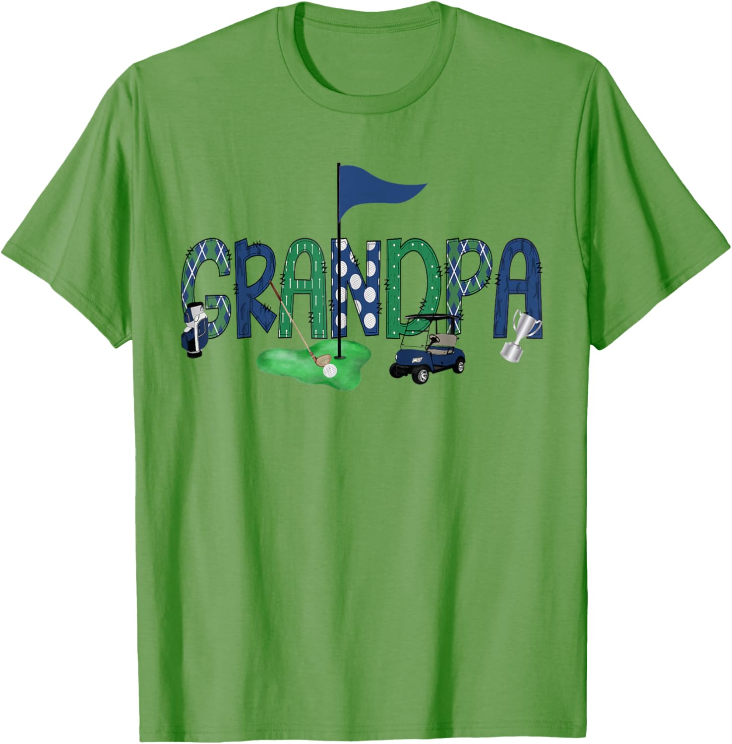 Grandpa Of The Birthday Boy Golf T-Shirt for Hole in One Celebrations - 6