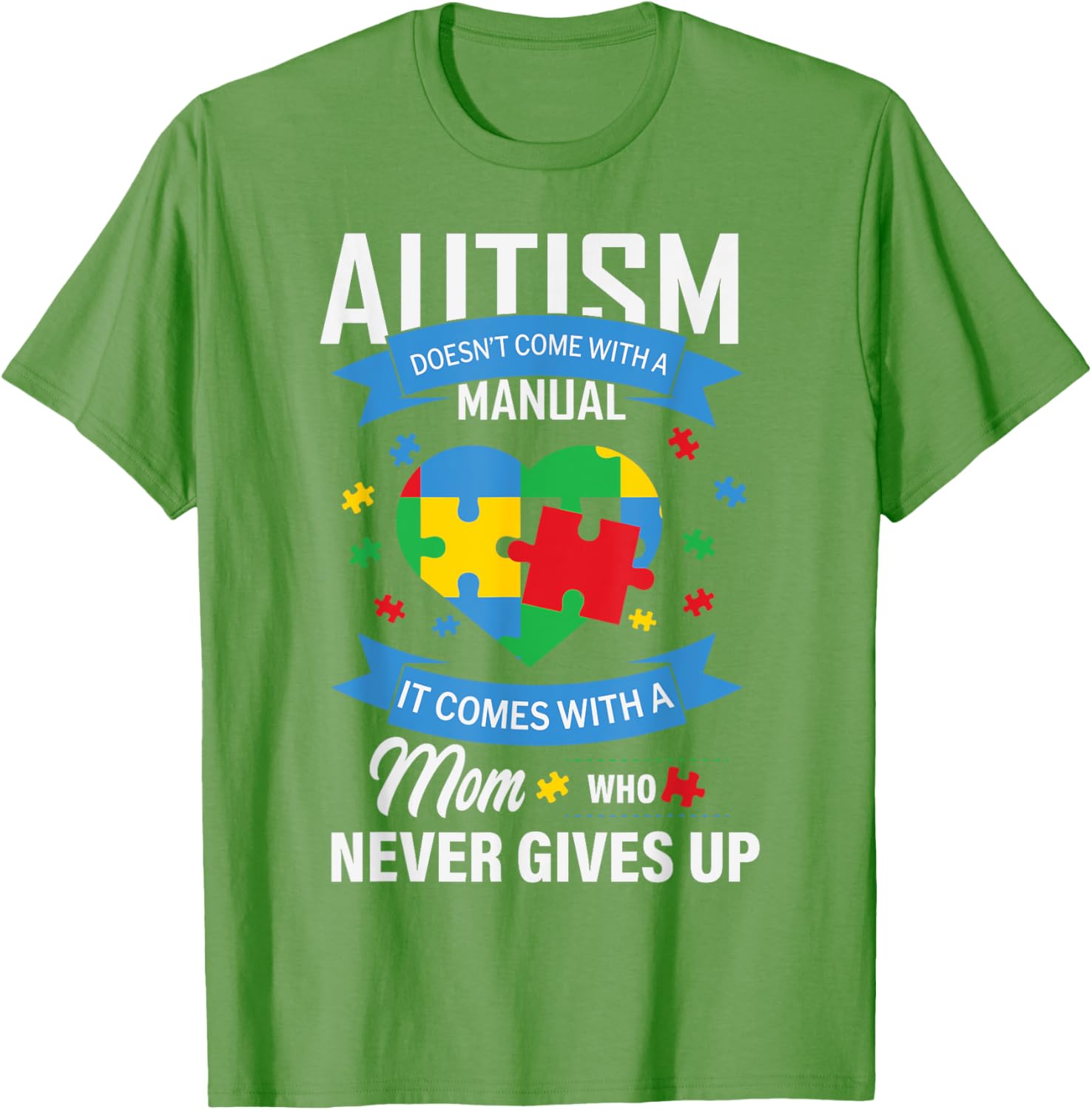 Autism Awareness T-Shirt for Moms - No Manual Needed Design - 17