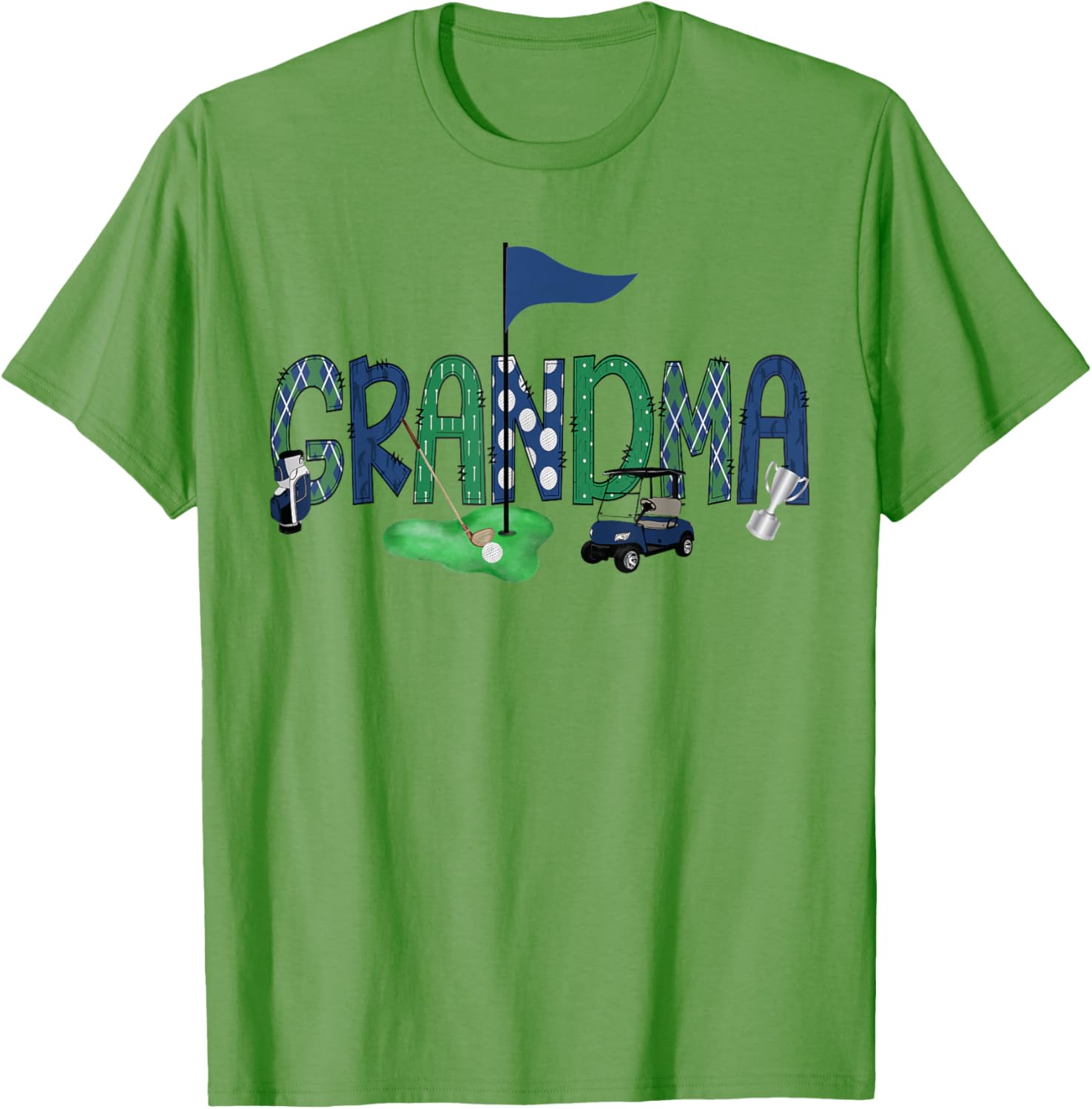 Grandma Of The Birthday Boy Golf T-Shirt for Hole in One Celebration - 1