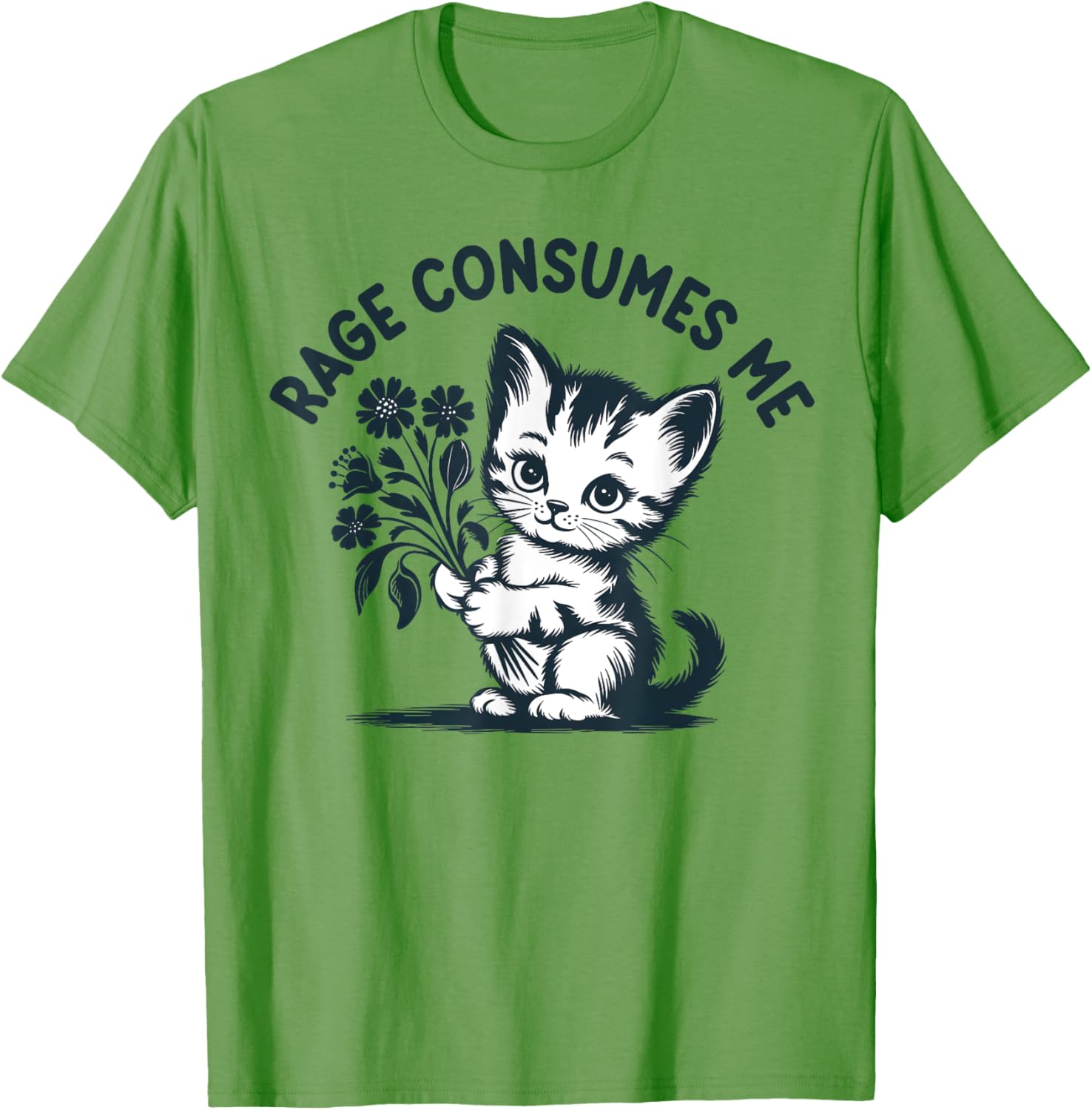 Cat Rage Consumes Me Funny T-Shirt for Men and Women - Stylish Pet Lover Tee - 7