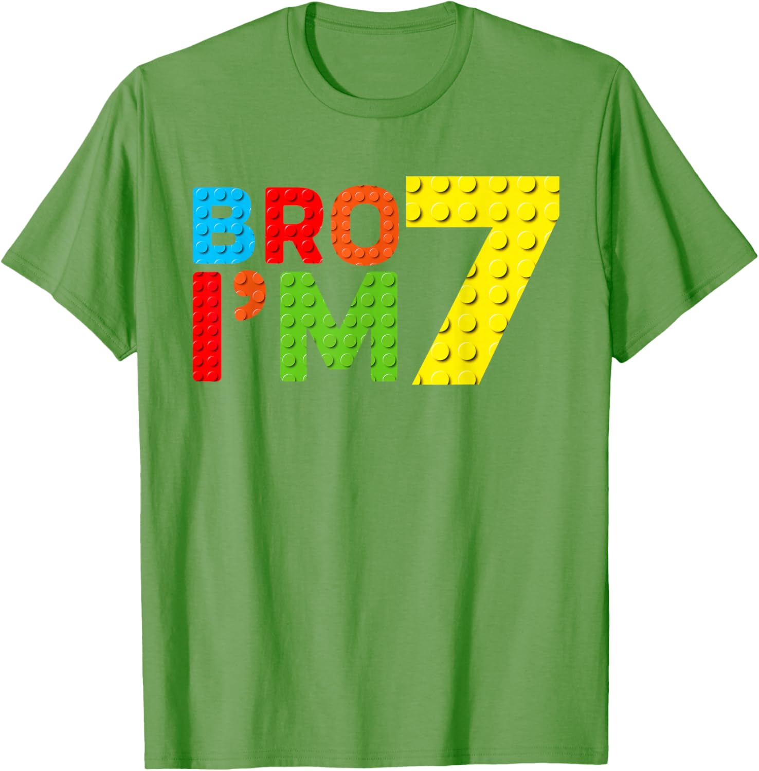 Adorable Boys 7th Birthday Building Block T-Shirt for Fun Celebration - 6