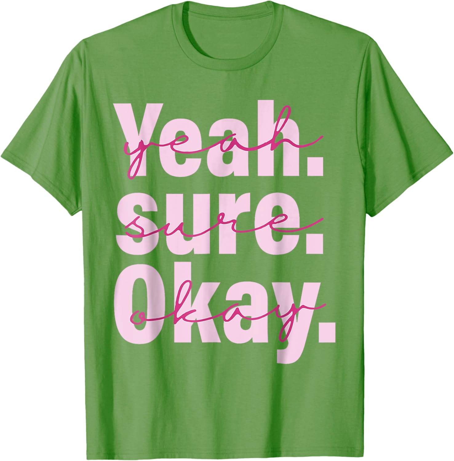 Cool Black T-Shirt for Men, Women, and Kids - Yeah Su-re Ok-ay Western Style - 14