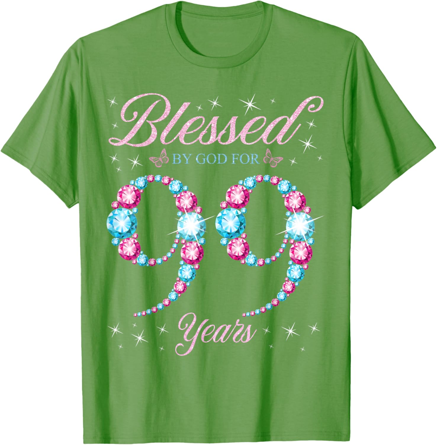 Blessed By God 99th Birthday Queen T-Shirt for Celebrating Her Legacy - 15