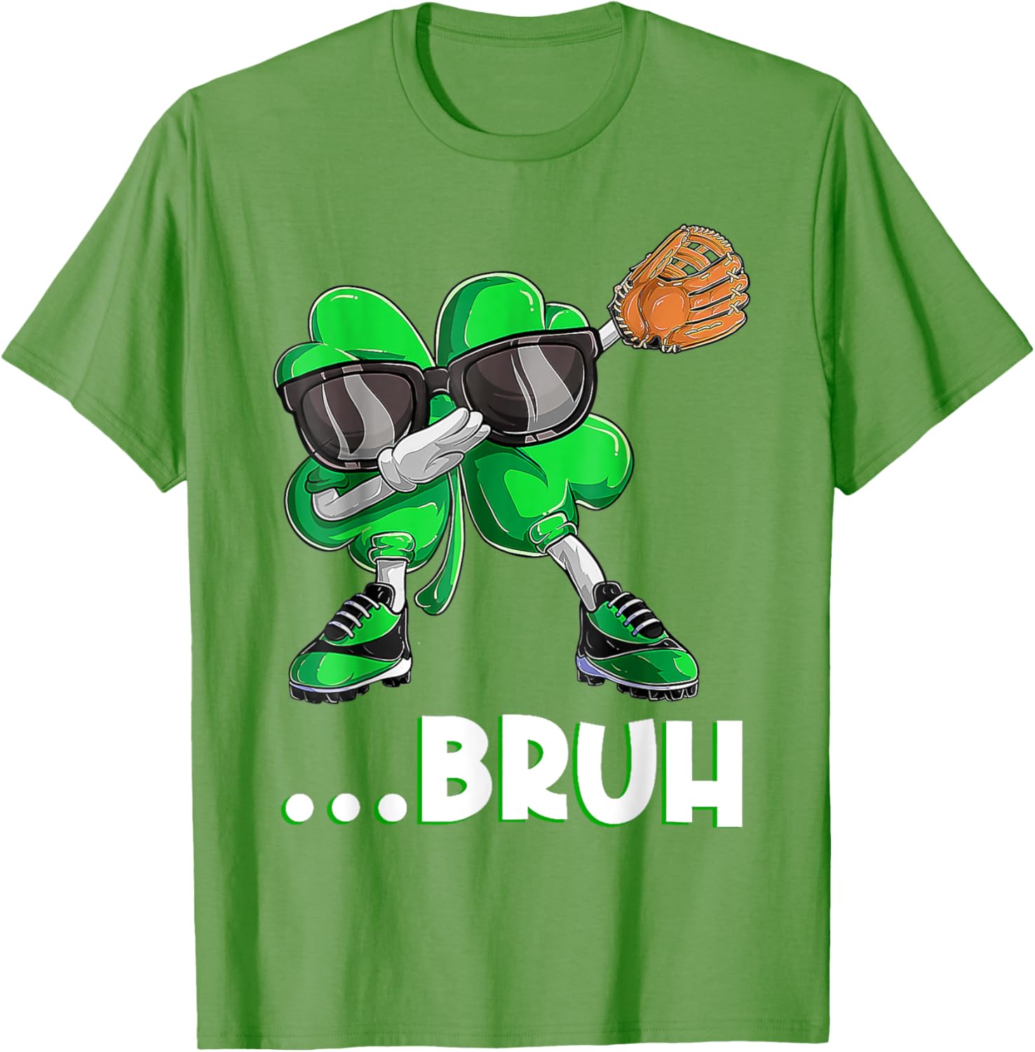 Bruh Dabbing Shamrock T-Shirt for St Patrick's Day - Fun Men's Apparel - 7