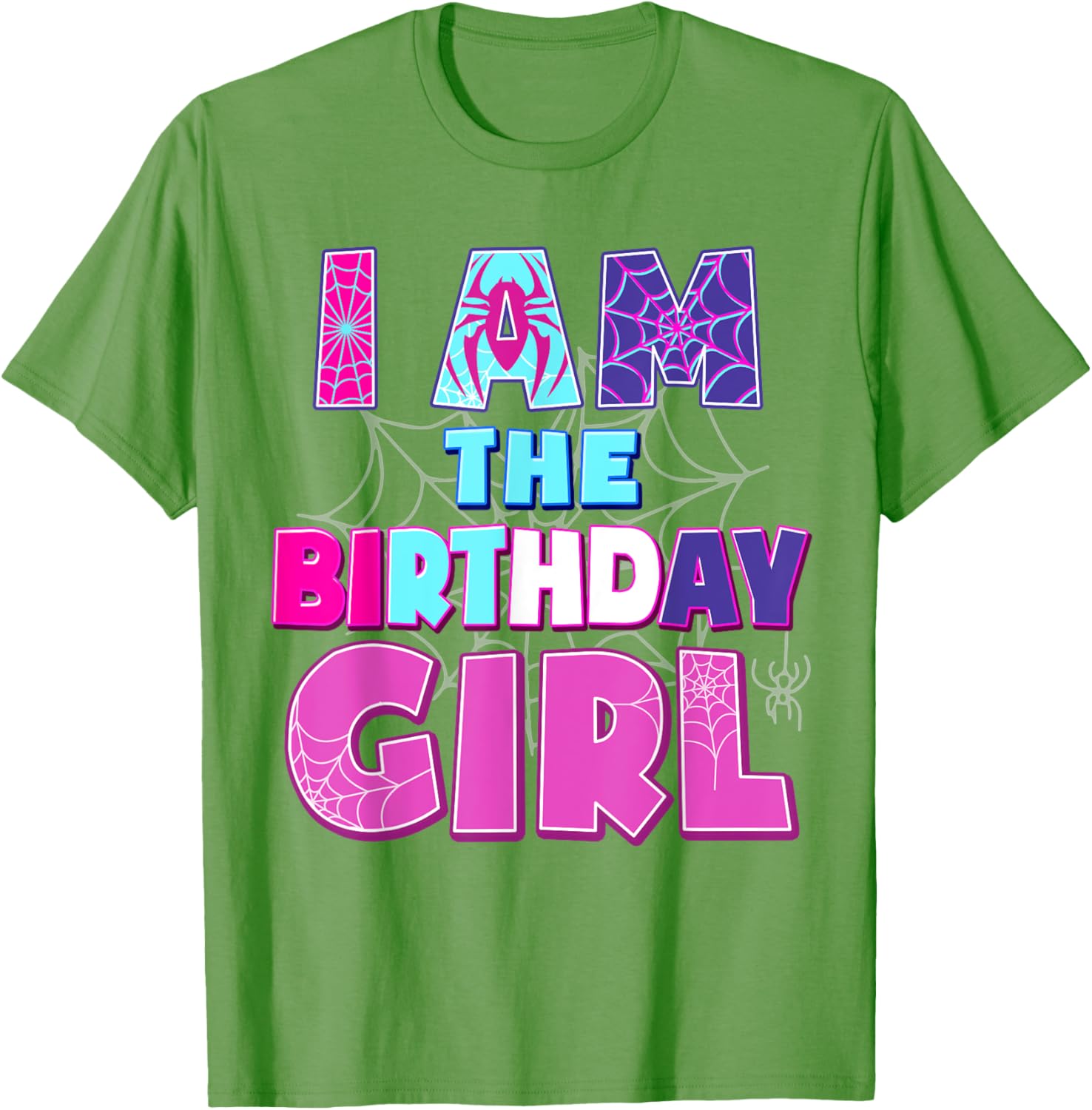 Funny Birthday Girl Spider T-Shirt for Birthday Party Fun - 18