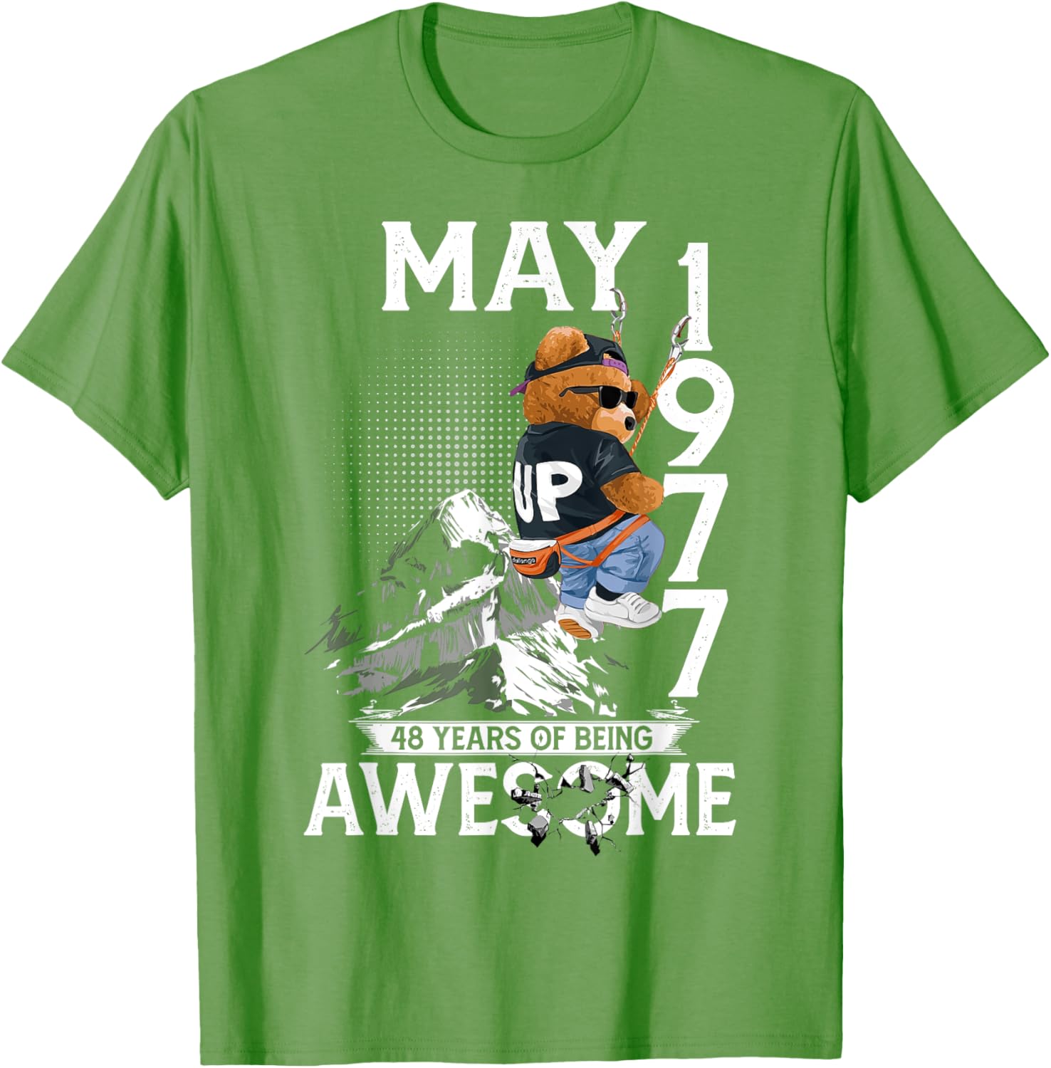 48th Birthday Bear Legends May 1977 T-Shirt for Men 48 Years Old - 26