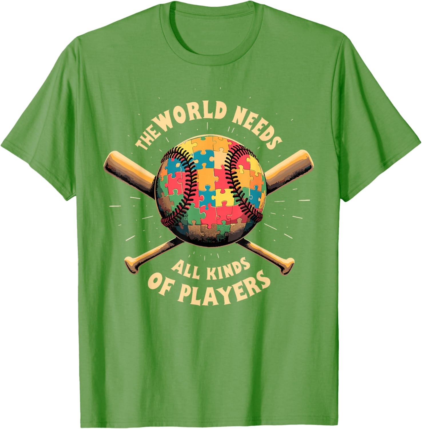 Autism Awareness Support T-Shirt for Baseball Players and Fans - 11