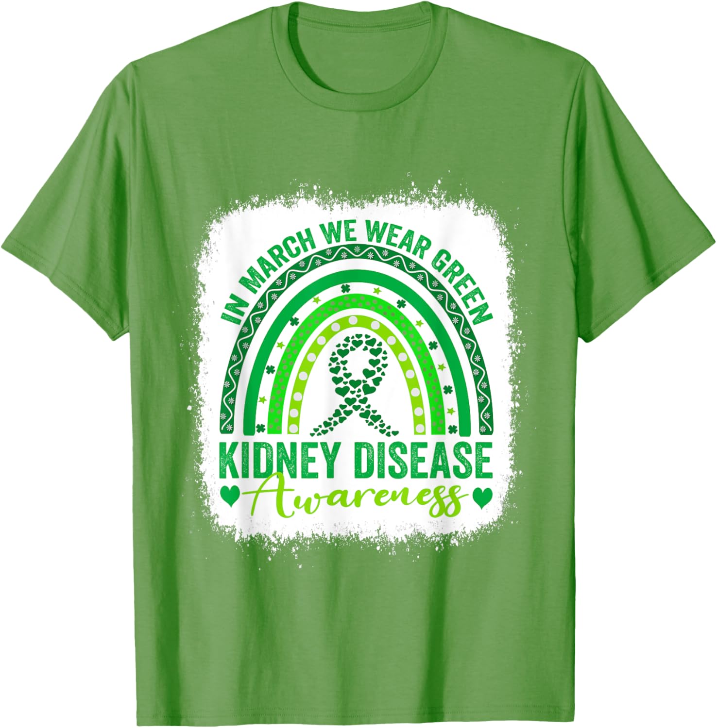We Wear Green for Kidney Disease Awareness Month 2025 T-Shirt - 8