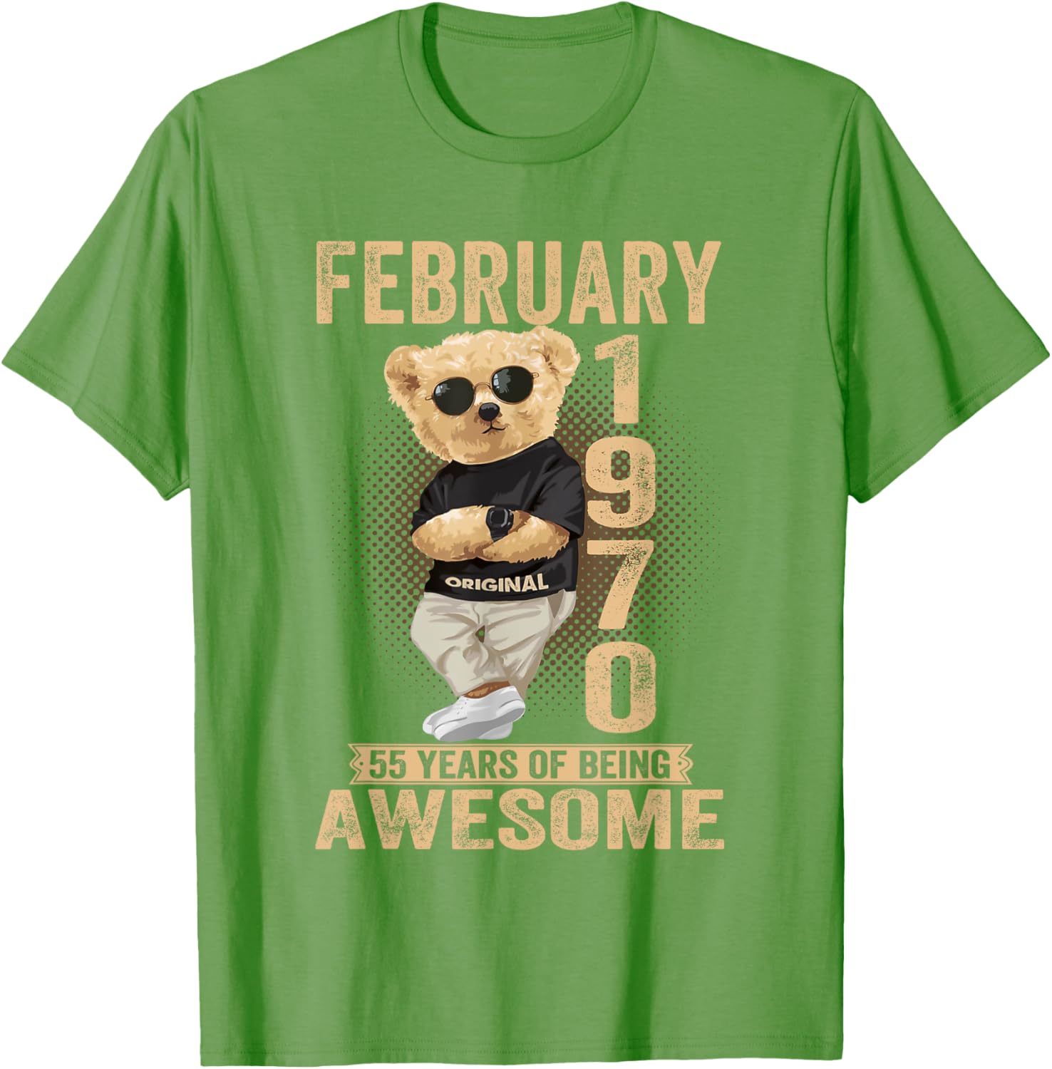Awesome Teddy Bear T-Shirt for February 55th Birthday Celebrations - 4