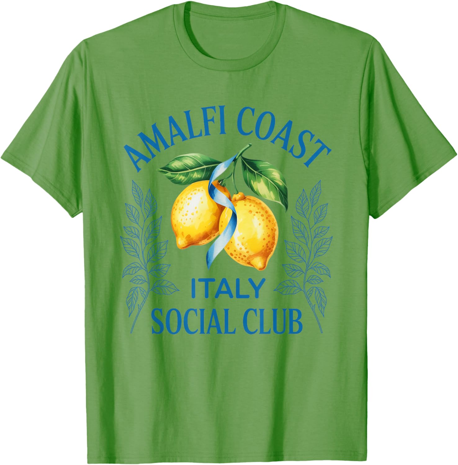 Amalfi Coast Capri Lemons Italy Social Club T-Shirt for Travel Lovers - 7