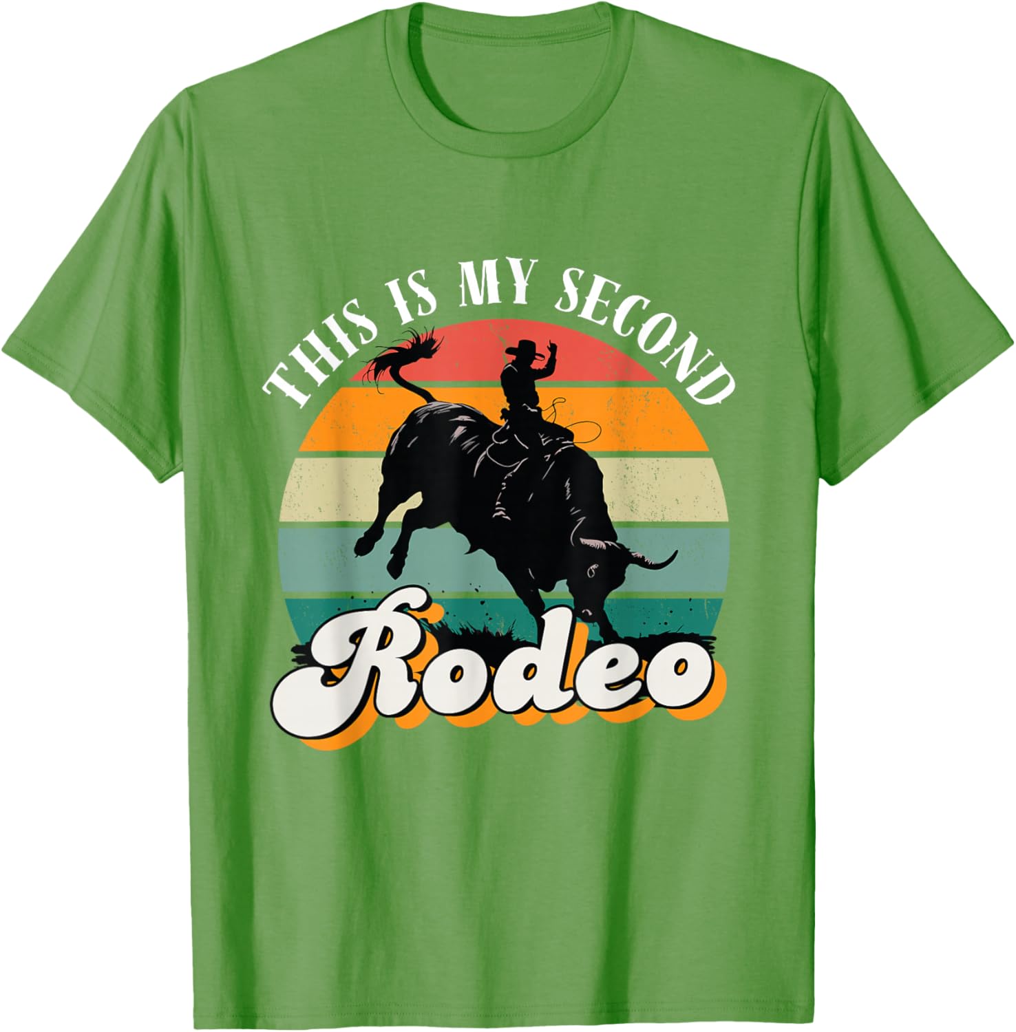 Vintage Cowboy Retro T-Shirt - This Is My Second Rodeo Funny Tee - 14