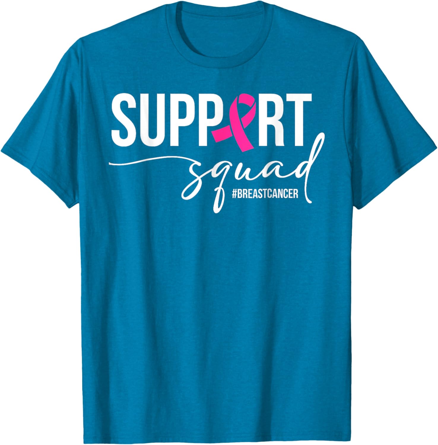 Breast Cancer Warrior Support Squad T-Shirt for Awareness and Empowerment - 8