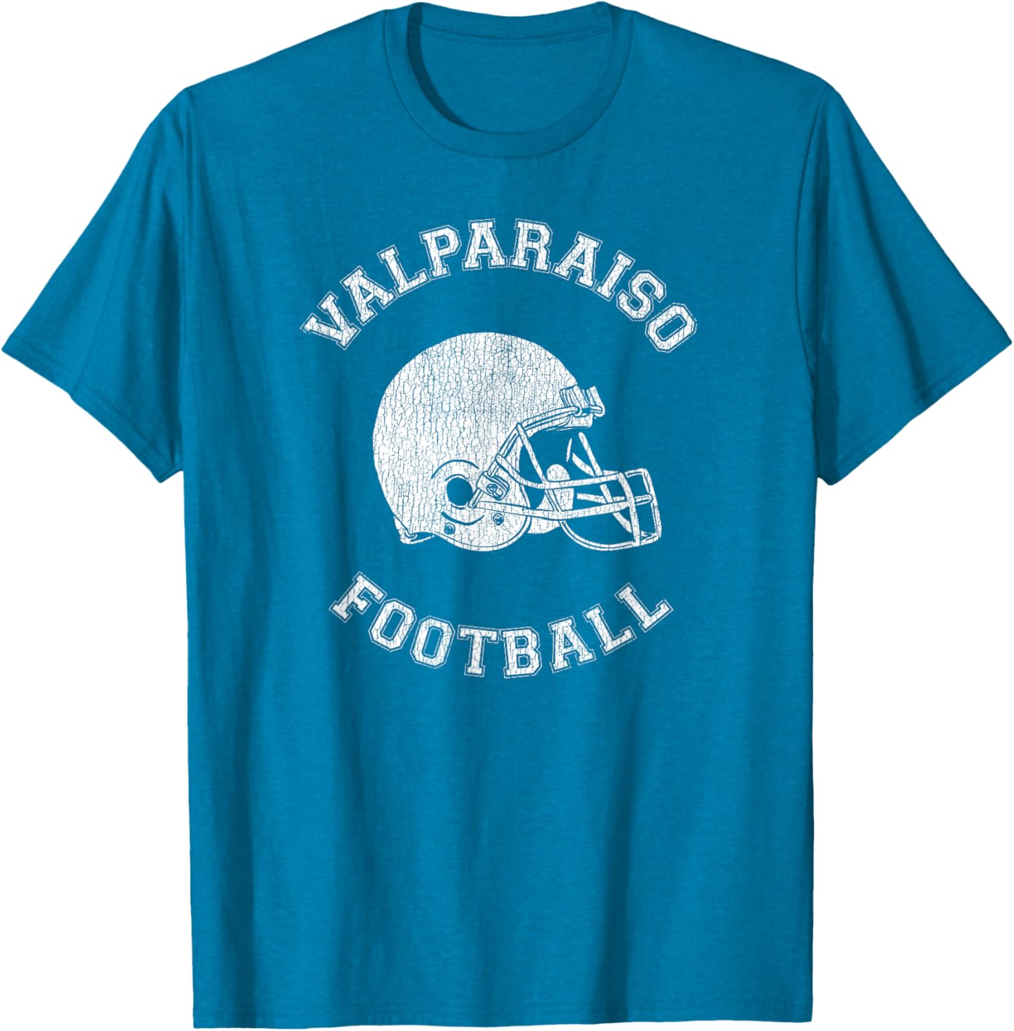 Valparaiso Retro 1980s Distressed Football T-Shirt for Vintage Style Lovers - 7