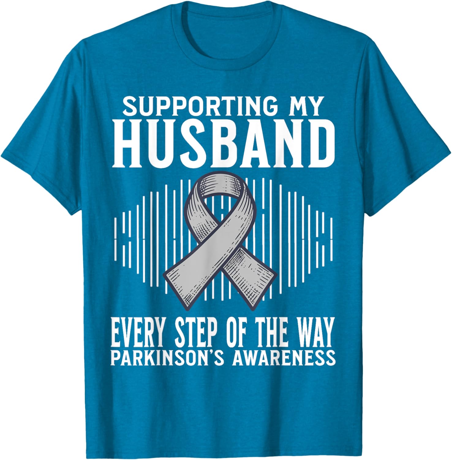 Support My Husband Parkinson's Disease Awareness T-Shirt Gift - 8