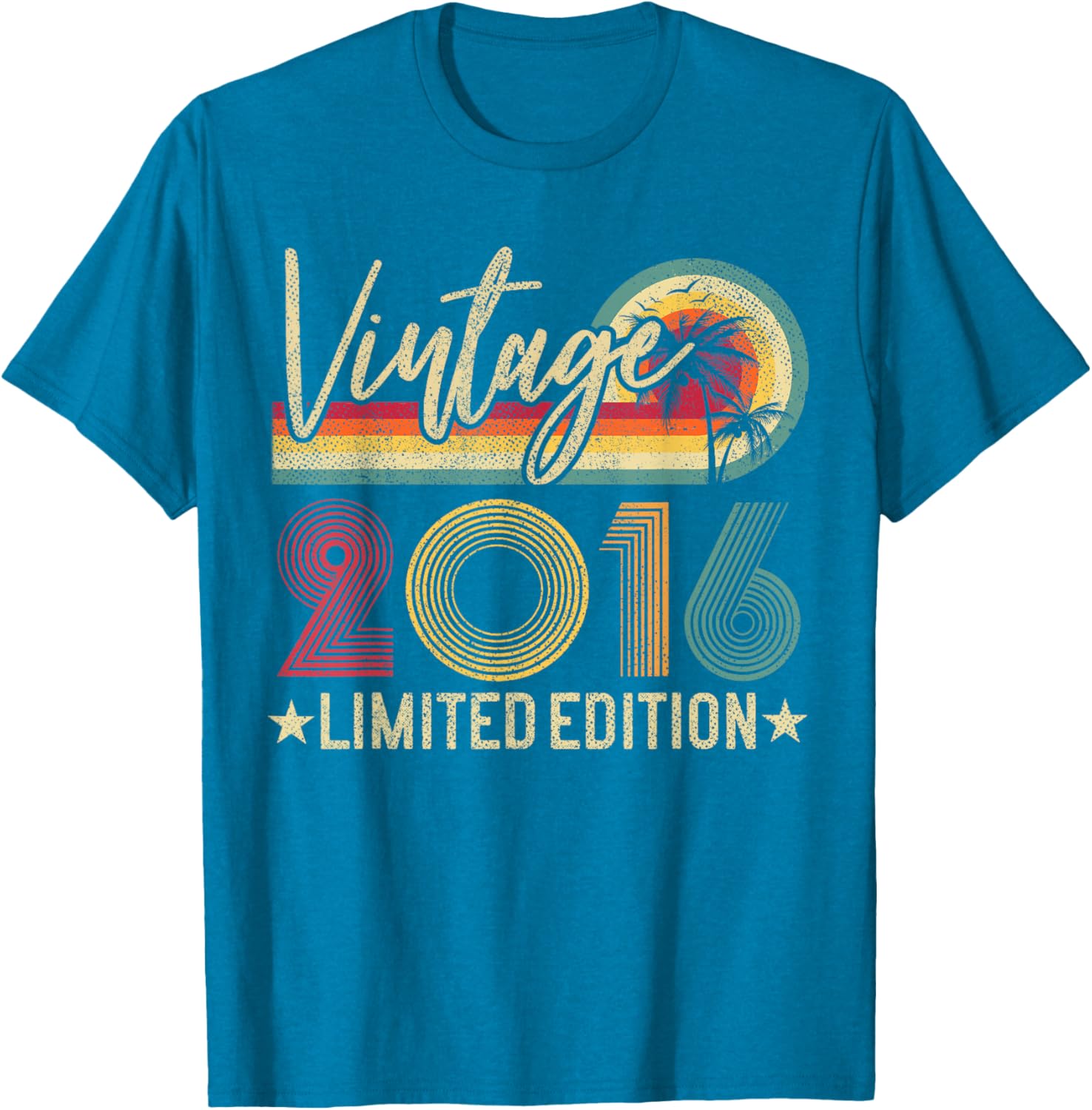 Limited Edition Vintage 2016 9th Birthday T-Shirt for Kids - 3