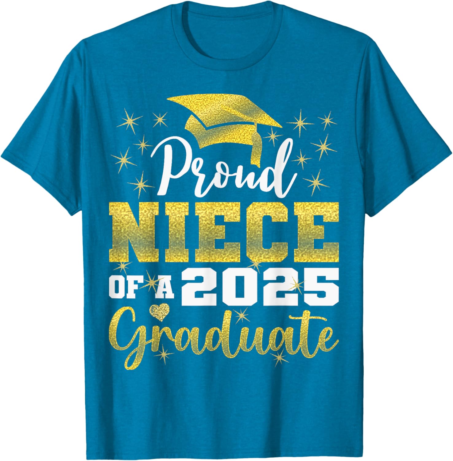 Super Proud Niece of Graduate 2025 Senior Graduation Family T-Shirt - 25
