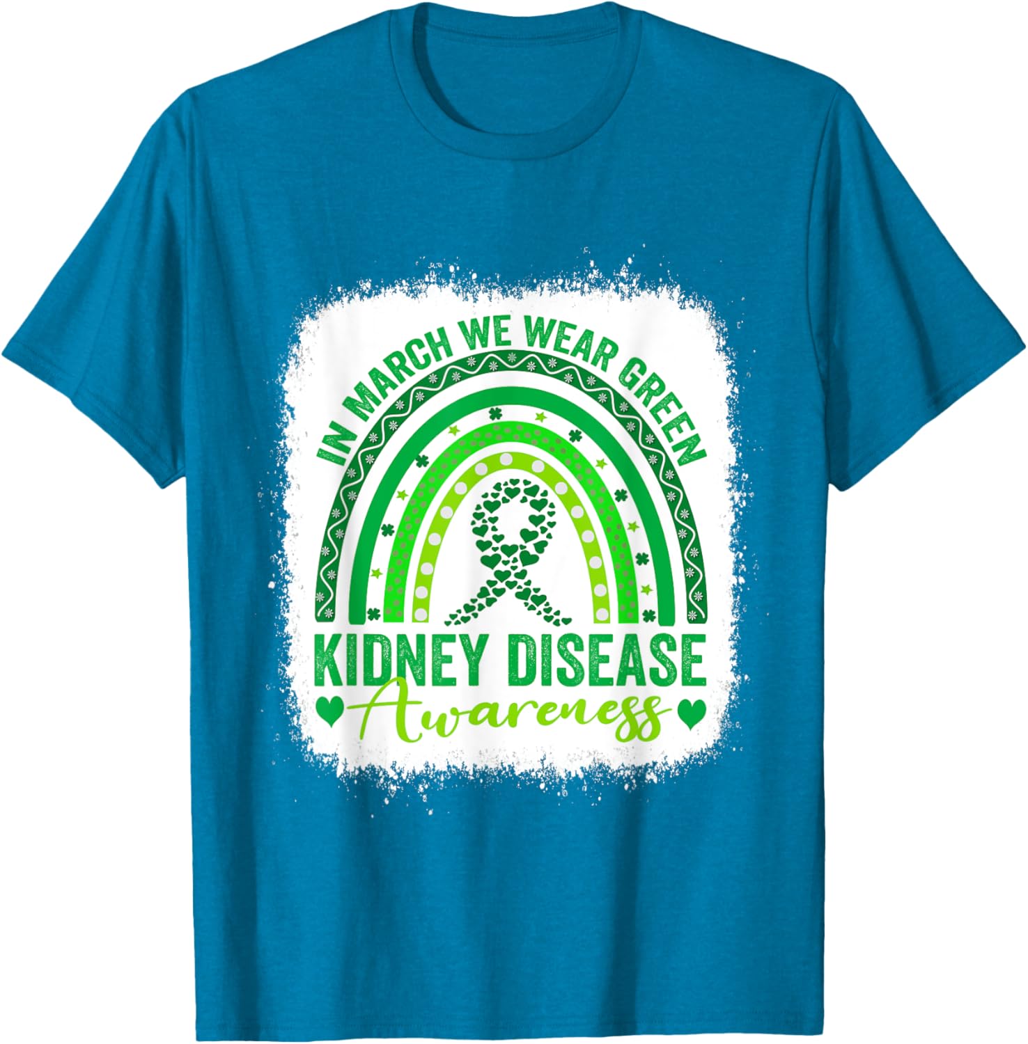 We Wear Green for Kidney Disease Awareness Month 2025 T-Shirt - 4