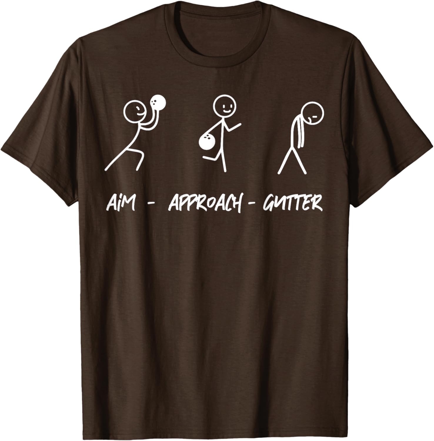 Aim Gutter Bowler T-Shirt for Bowling Lovers - Fun and Comfortable Wear - 5