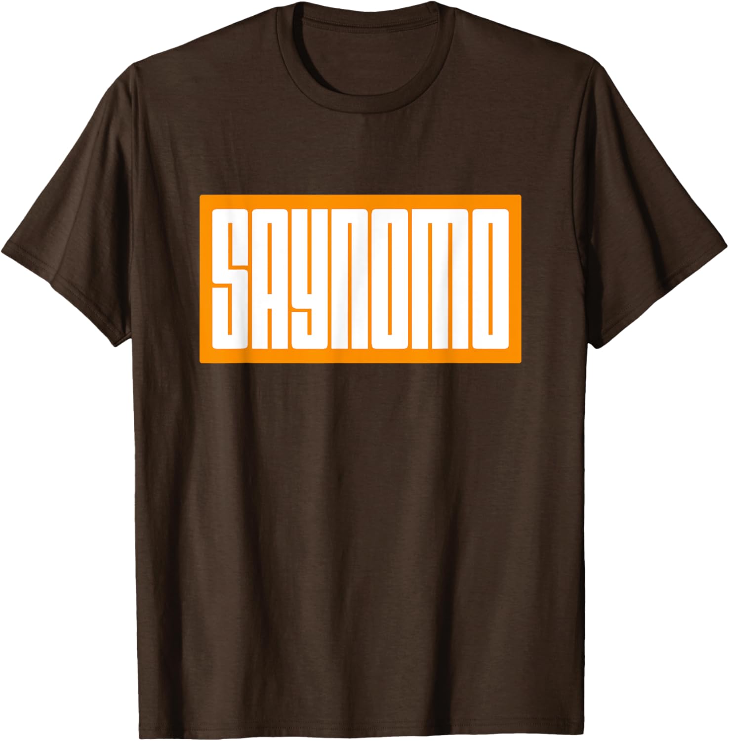 Trendy Orange SAYNOMO Graphic T-Shirt for Casual Fashion Lovers - 15
