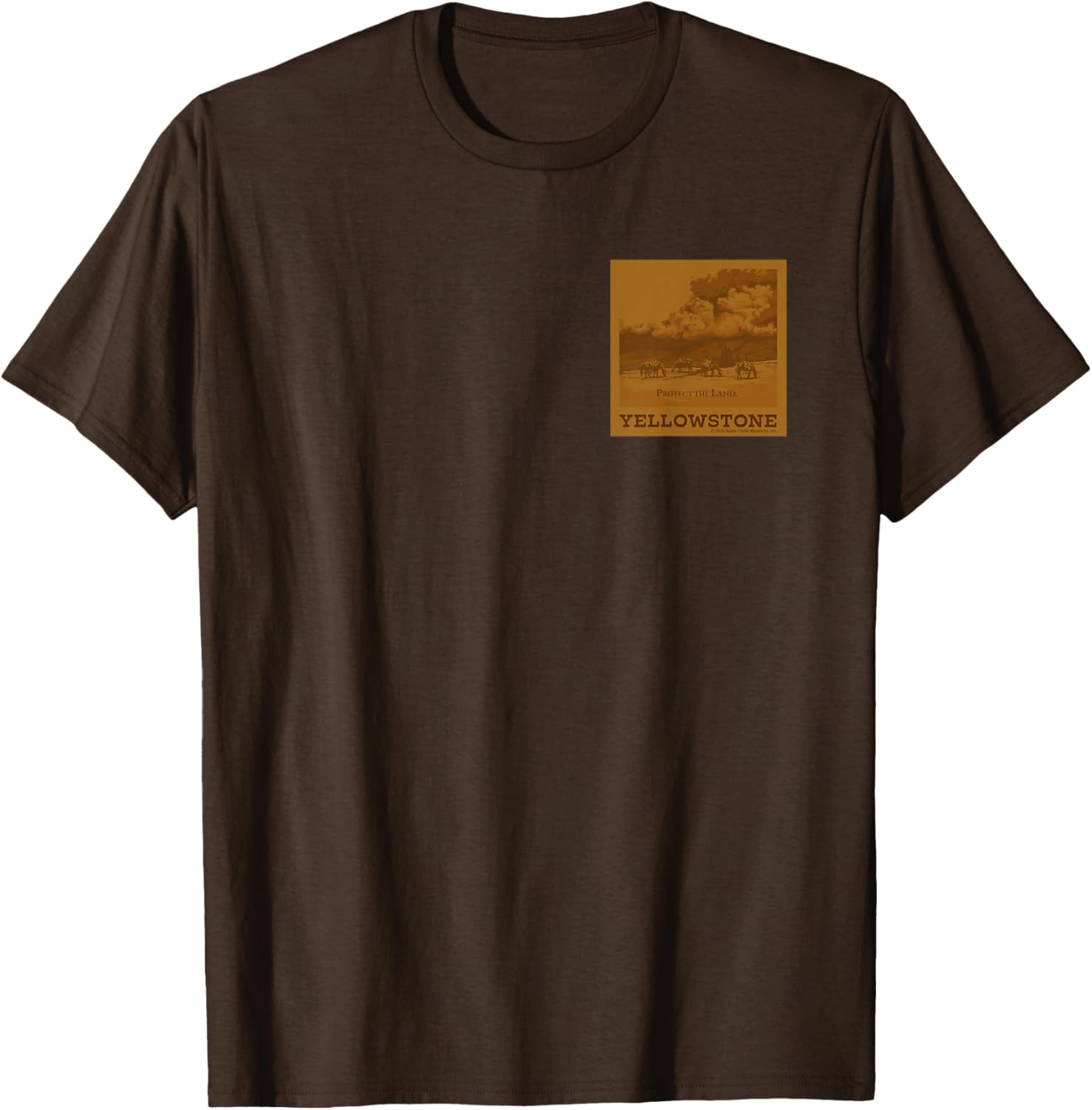Yellowstone Dutton Ranch Buffalo Faux Chest Patch T-Shirt for Fans - 6
