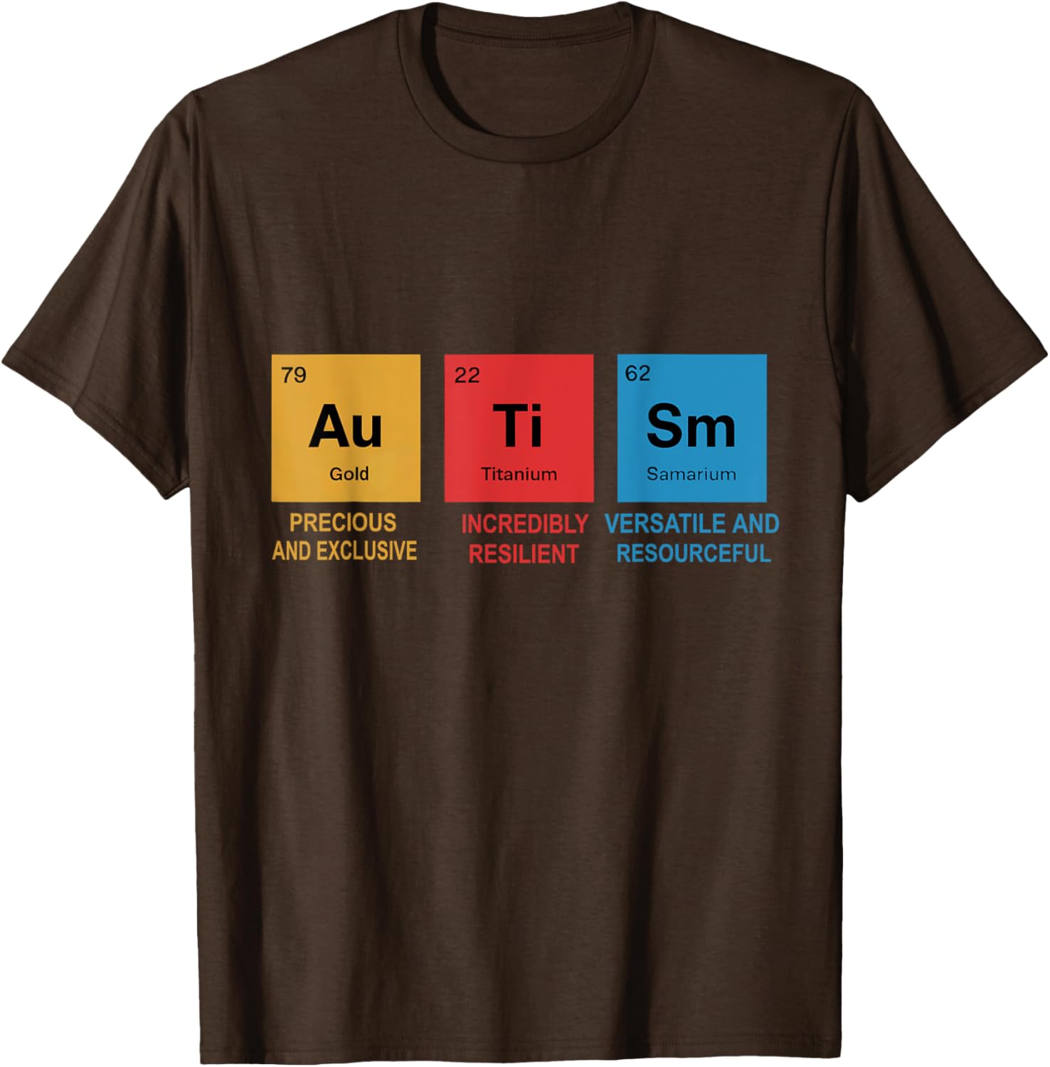 Autism Awareness T-Shirt with Chemistry Periodic Table for Men, Women, Kids - 15