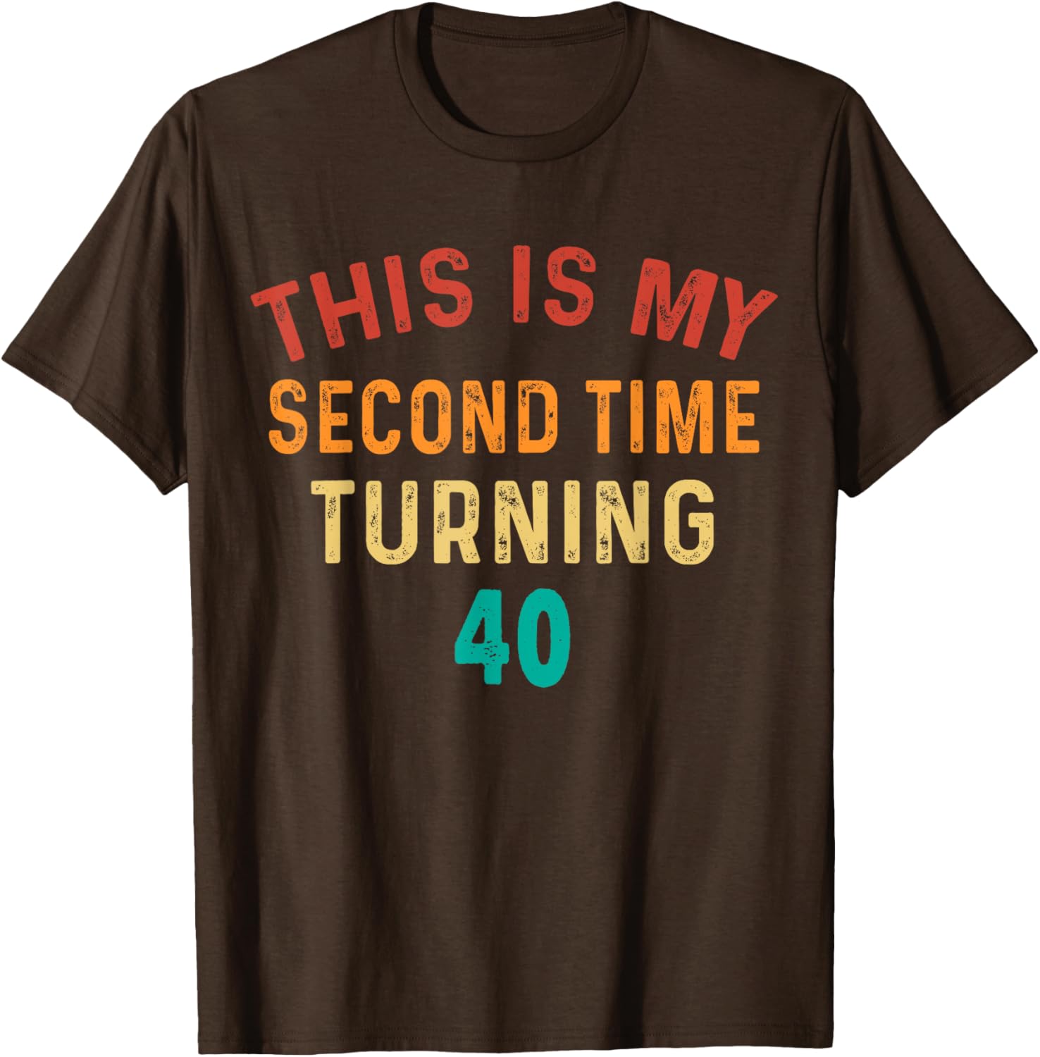 Funny 80th Birthday T-Shirt for Second Time Turning 40 Celebration - 14
