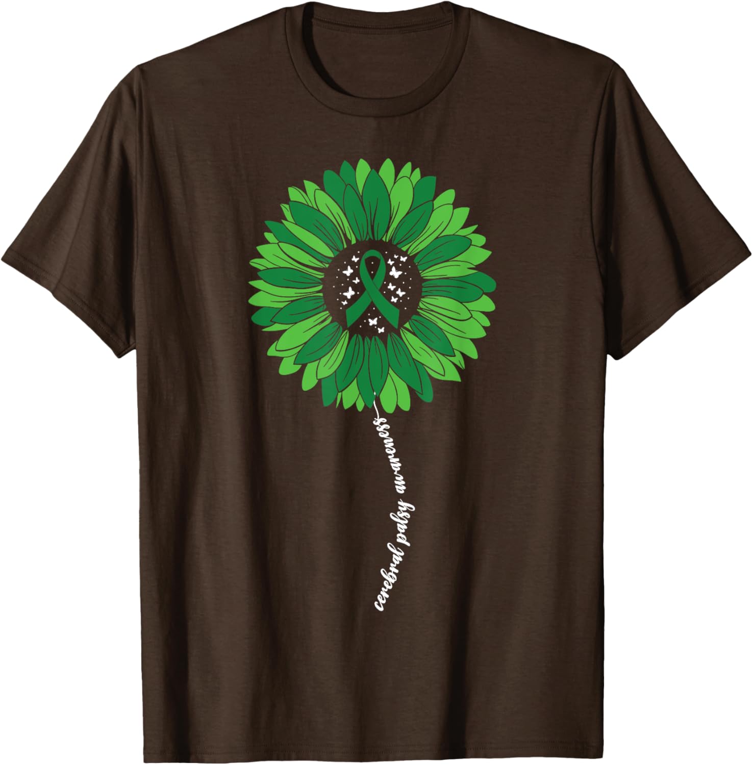 Sunflower Warrior T-Shirt for Women - Cerebral Palsy Awareness Apparel - 11