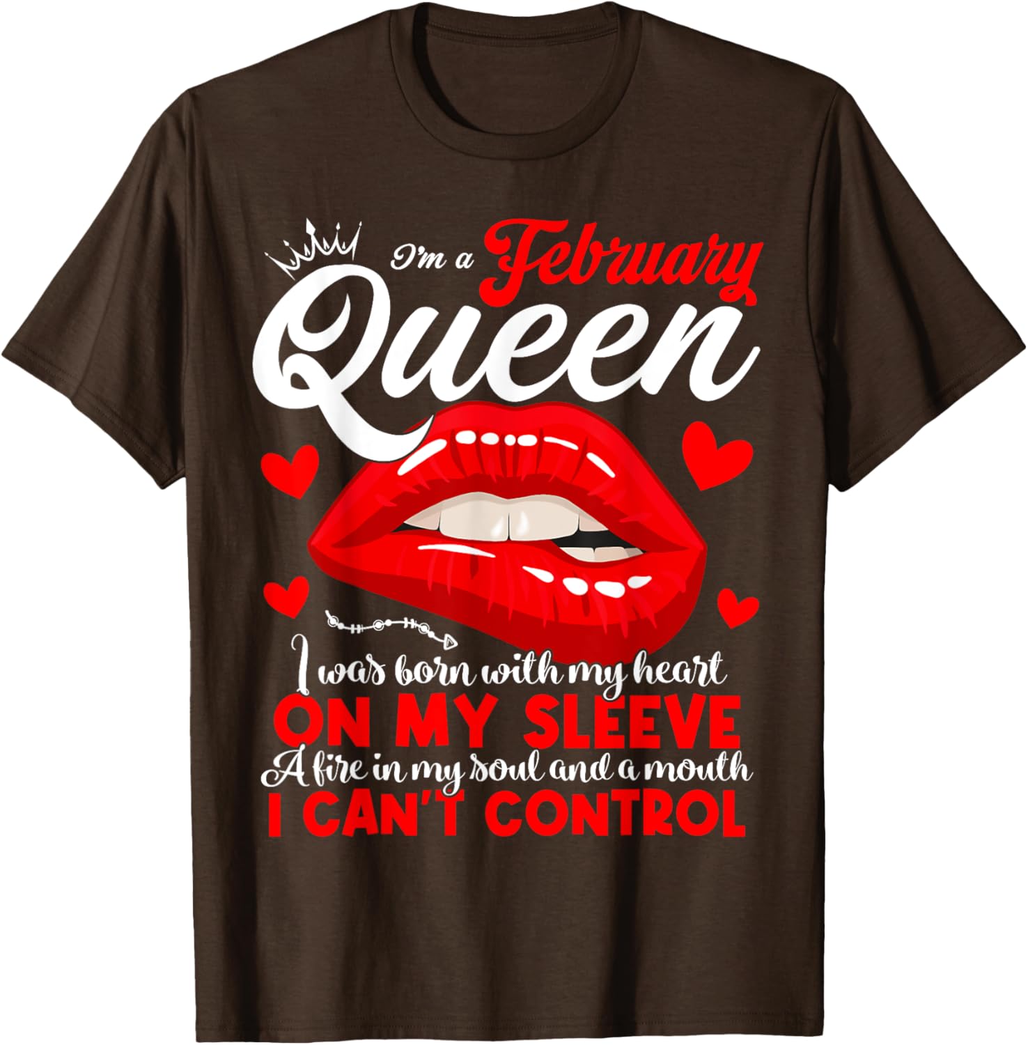 February Birthday Queen T-Shirt for Women and Girls - Celebrate Your Shine - 11