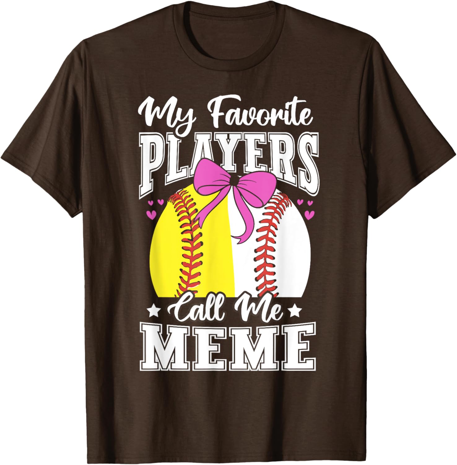 Baseball Grandma's Favorite Softball Players Meme T-Shirt for Fans - 18