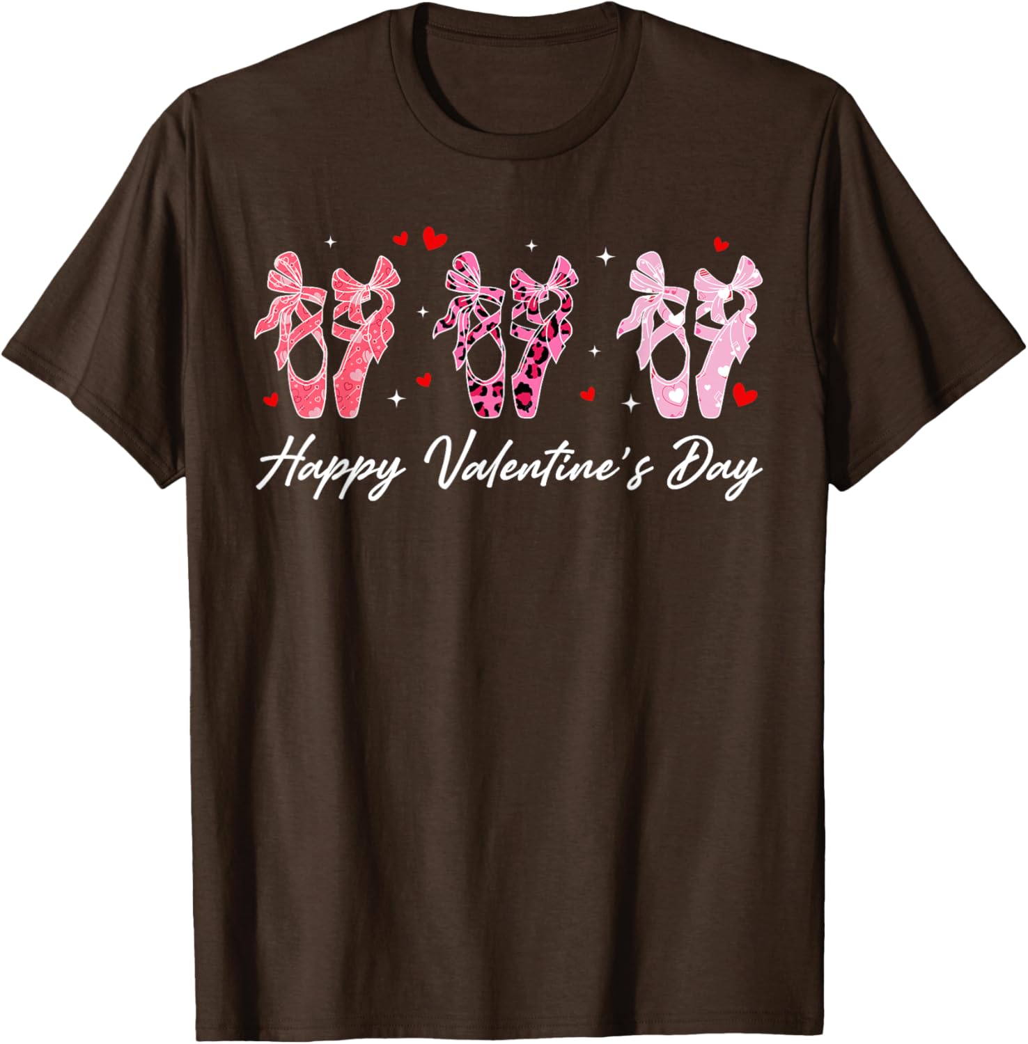 Ballet Dance Teacher T-Shirt with Ballerina Heart for Valentine's Day - 5