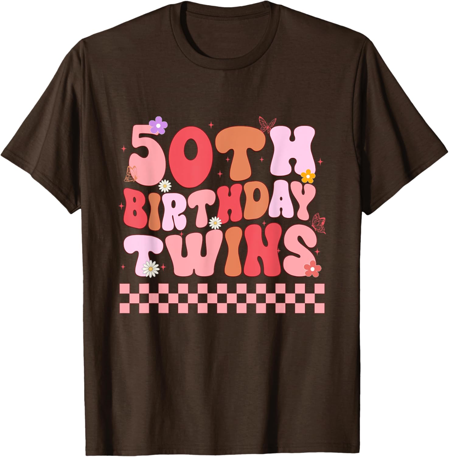 Matching 50th Birthday Twins T-Shirt for Siblings Celebrating Together - 16