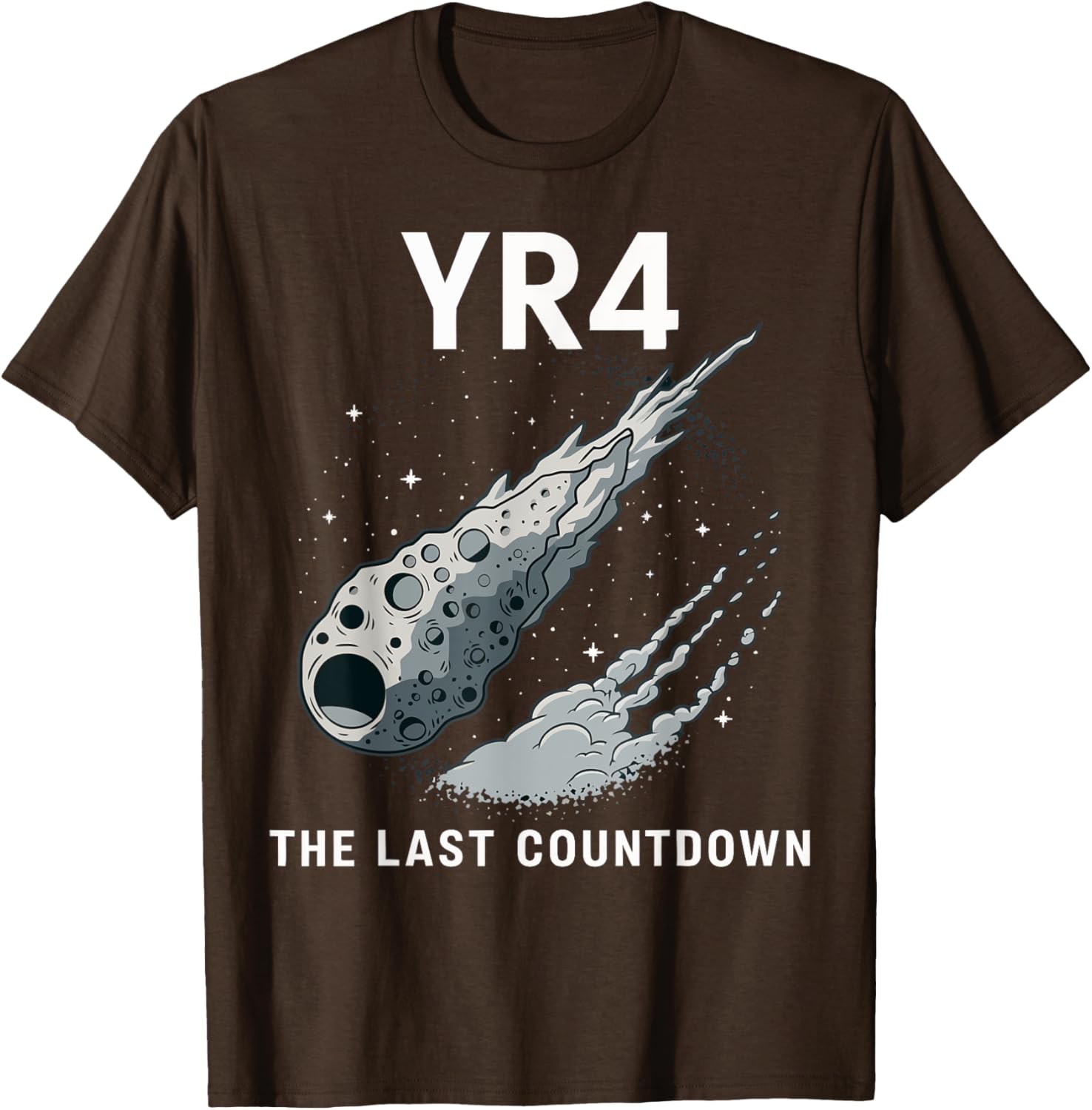 Asteroid YR4 Countdown T-Shirt for Space and Comet Lovers, December 2032 - 1