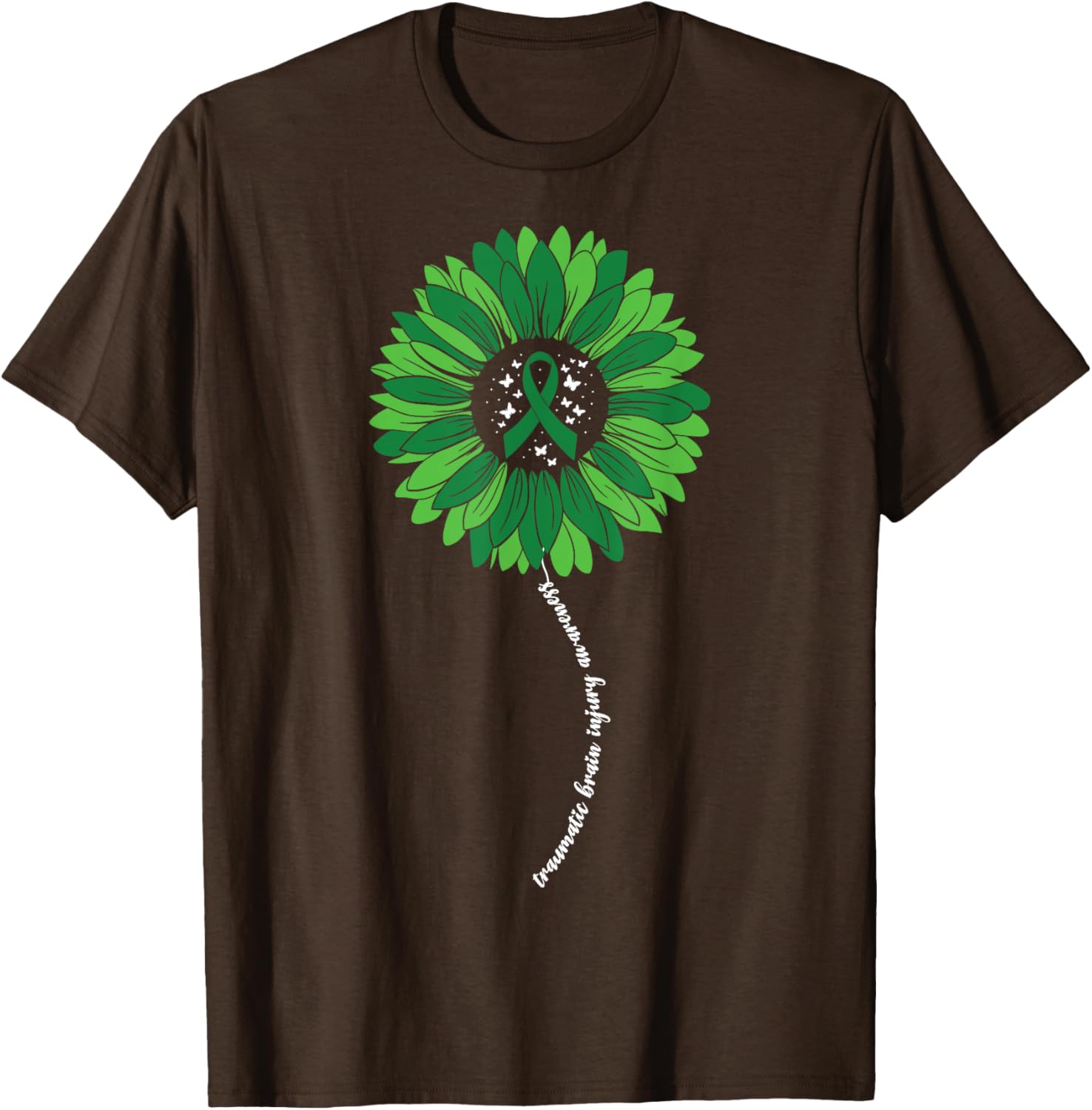 Support TBI Awareness with Sunflower Design Women's T-Shirt - 17