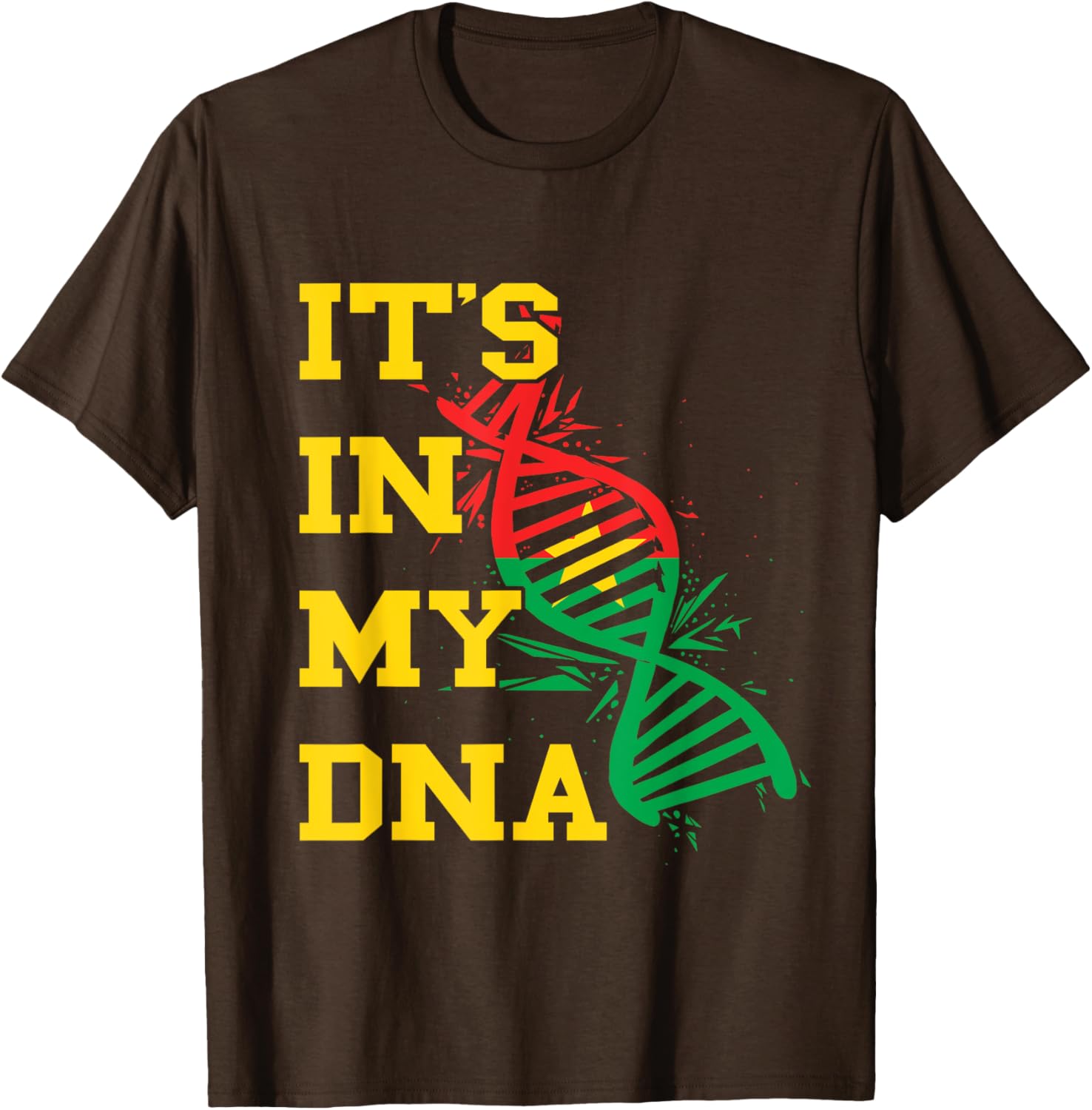 Burkina Faso Flag DNA Pride T-Shirt for Proud Burkina Fasoans - 20
