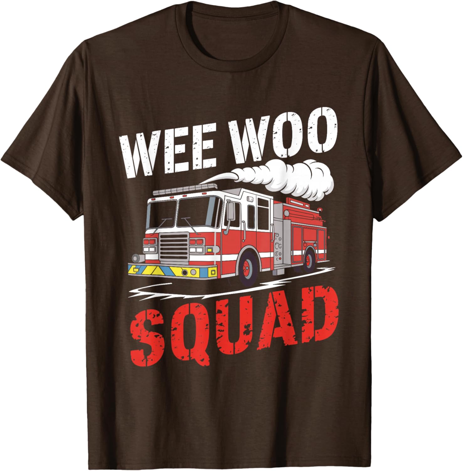 Wee Woo Squad Funny Firefighter Fire Truck T-Shirt for Men and Women - 12