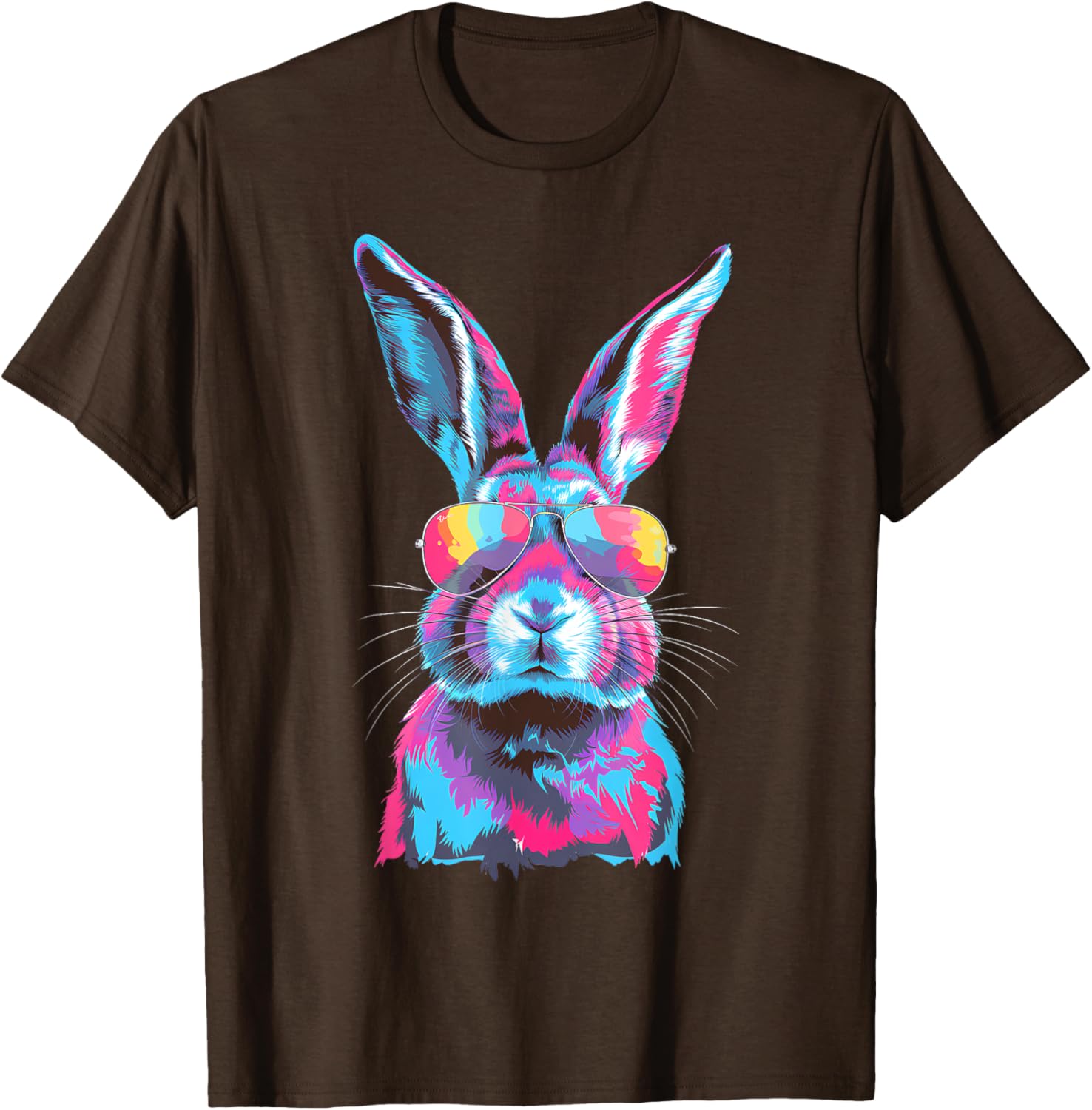 Bunny Face Sunglasses T-Shirt for Easter Fun - Men, Women, Kids - 10