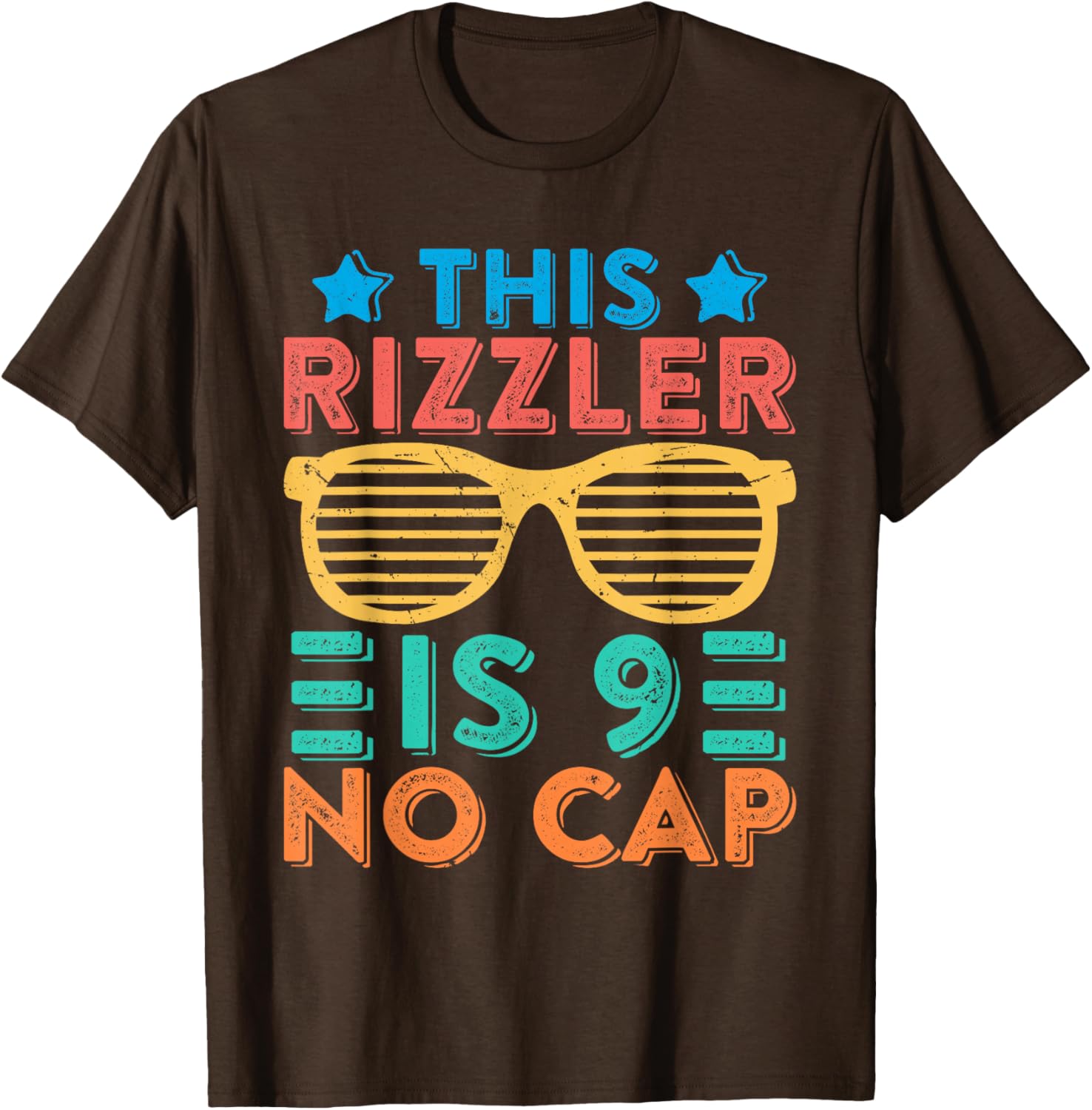 Cool Rizzler 9th Birthday Shirt for Boys - Fun Sigma Rizz Tee - 3