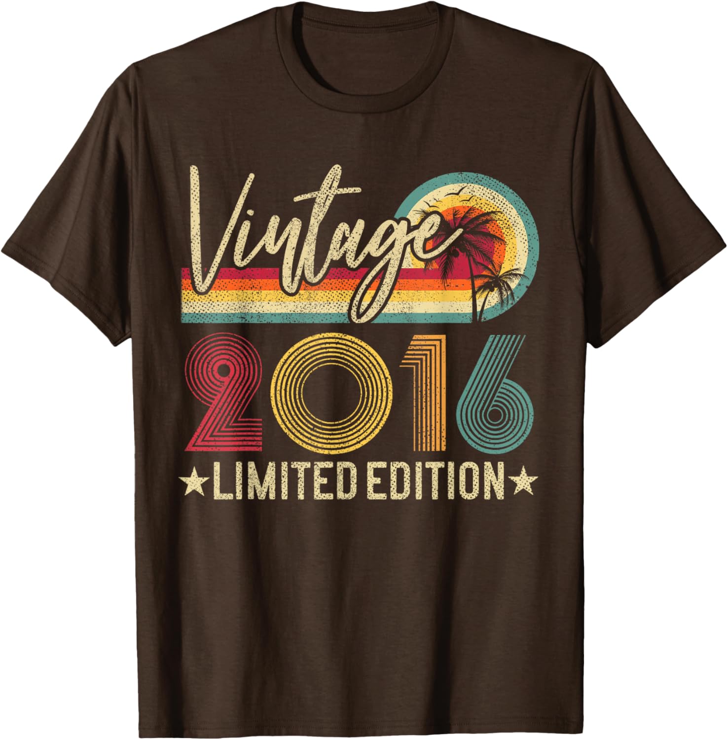 Limited Edition Vintage 2016 9th Birthday T-Shirt for Kids - 11