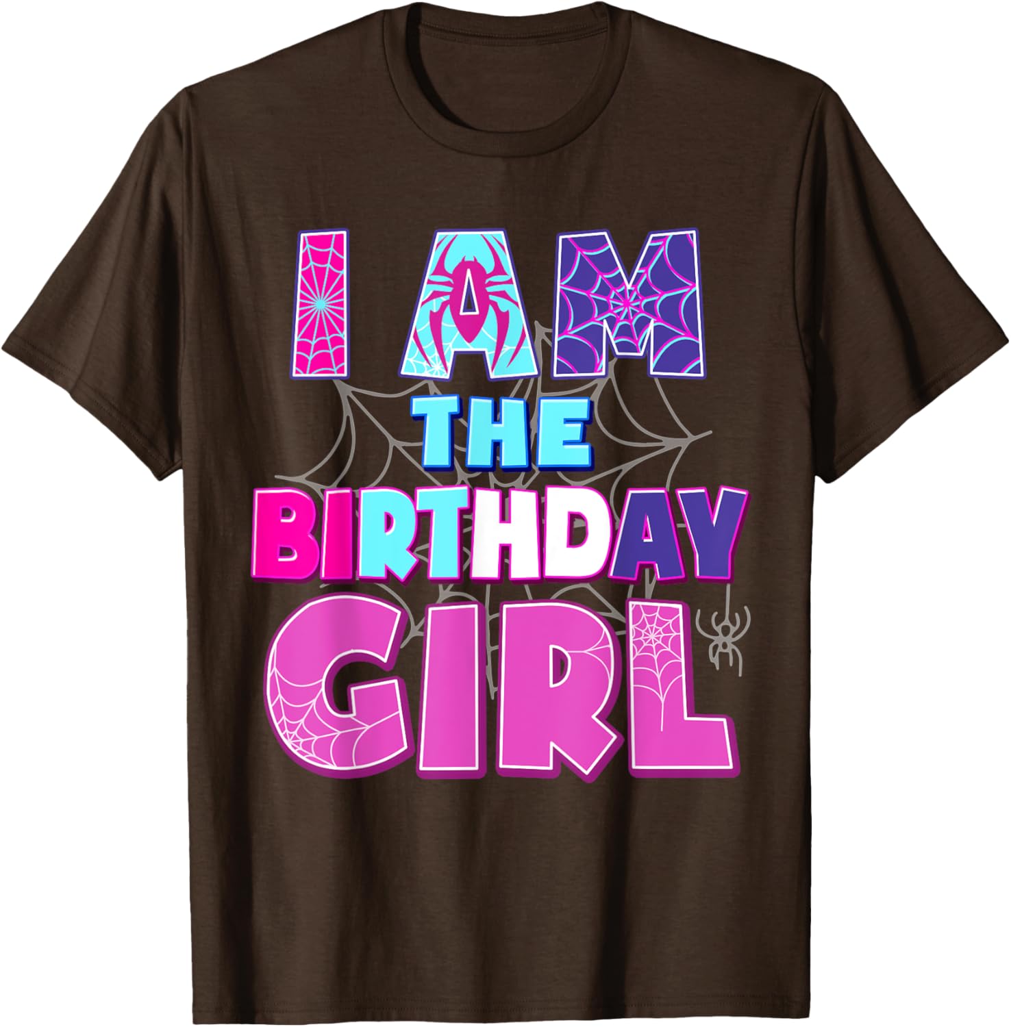 Funny Birthday Girl Spider T-Shirt for Birthday Party Fun - 28