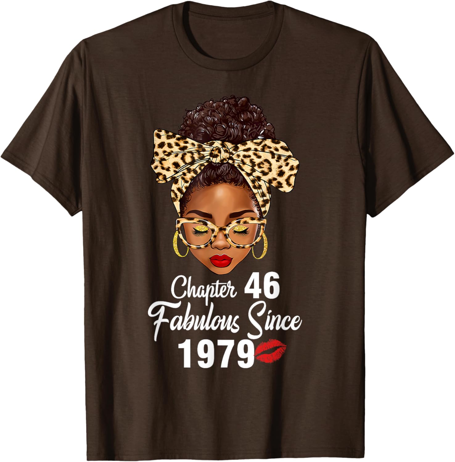 Fabulous Since 1979 46th Birthday Leopard T-Shirt for Women - 4