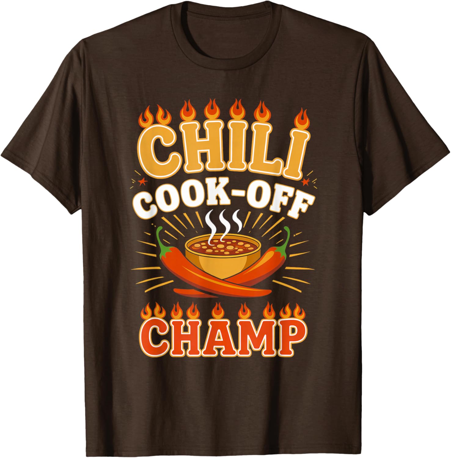 Chili Cook-Off Champion T-Shirt for Spicy Food Contest Lovers - 7