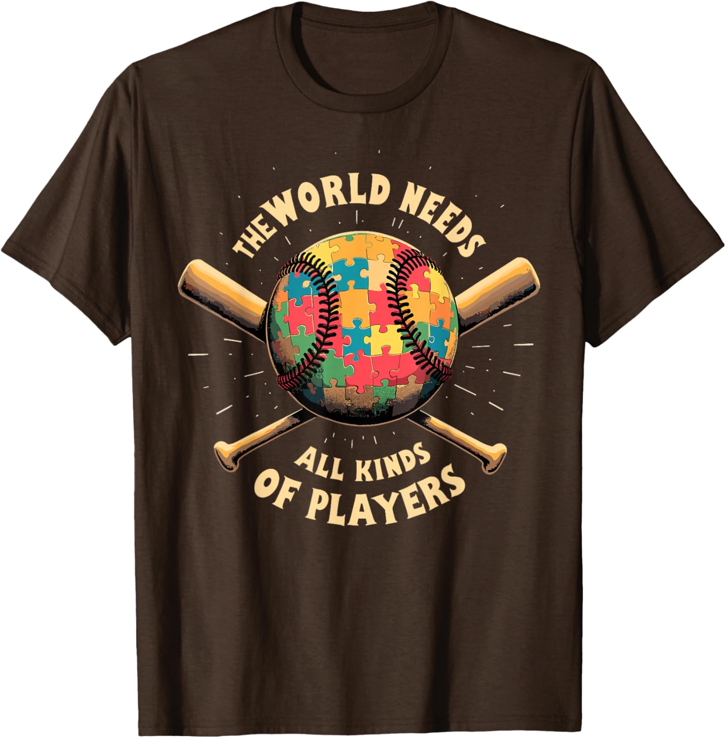Autism Awareness Support T-Shirt for Baseball Players and Fans - 15