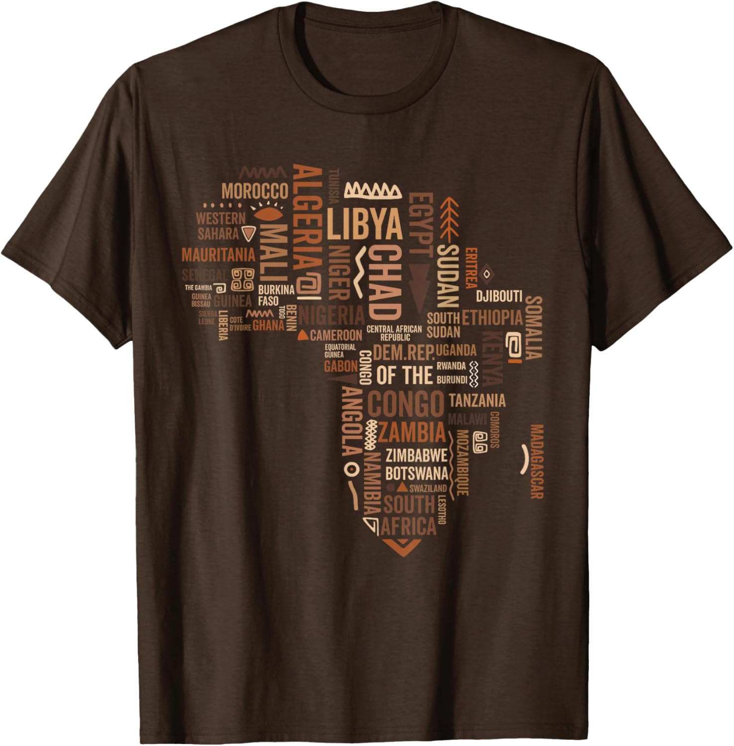Africa Map Black History Pride T-Shirt for African American Culture - 13