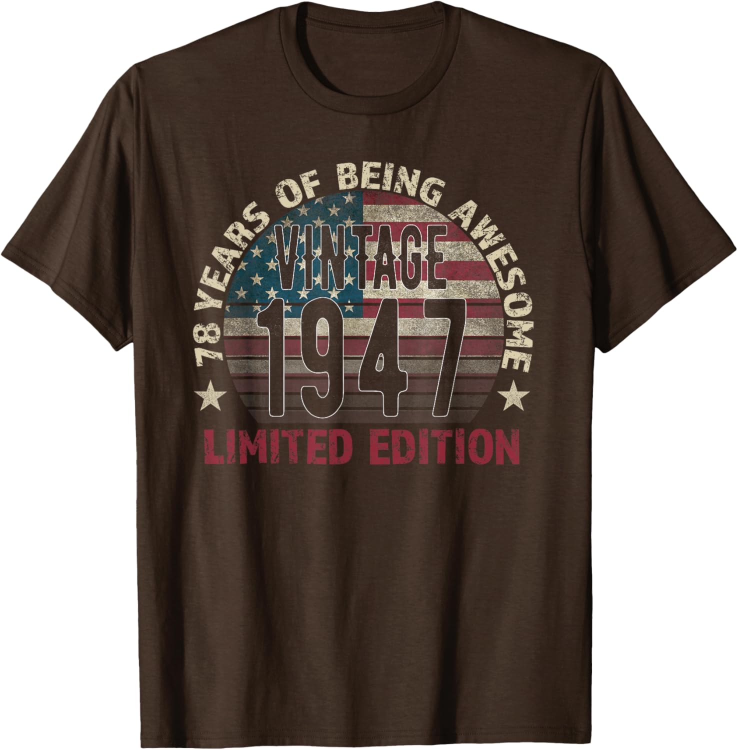 Vintage 78th Birthday T-Shirt for Men Born in 1947 Turning 78 Years Old - 8