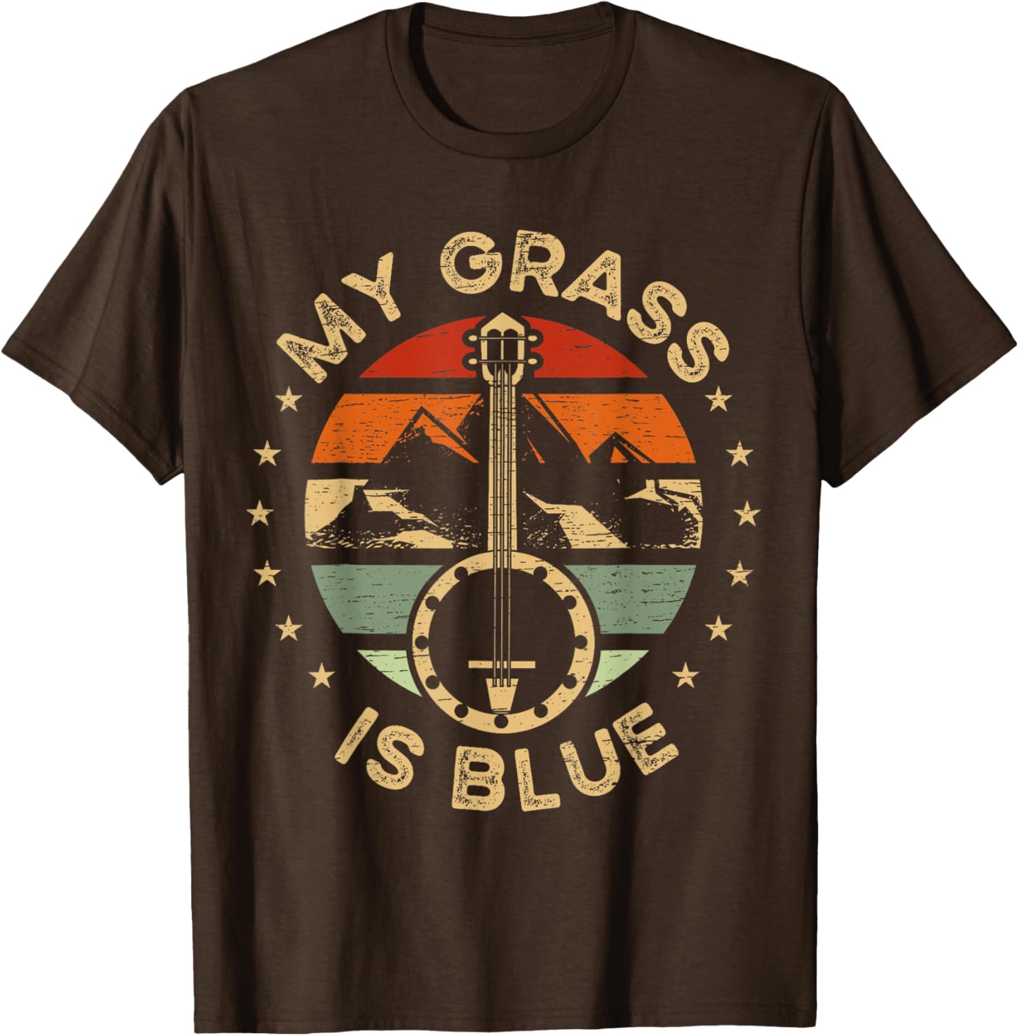 Blue Grass Banjo T-Shirt Perfect for Music Festival Lovers and Players - 5