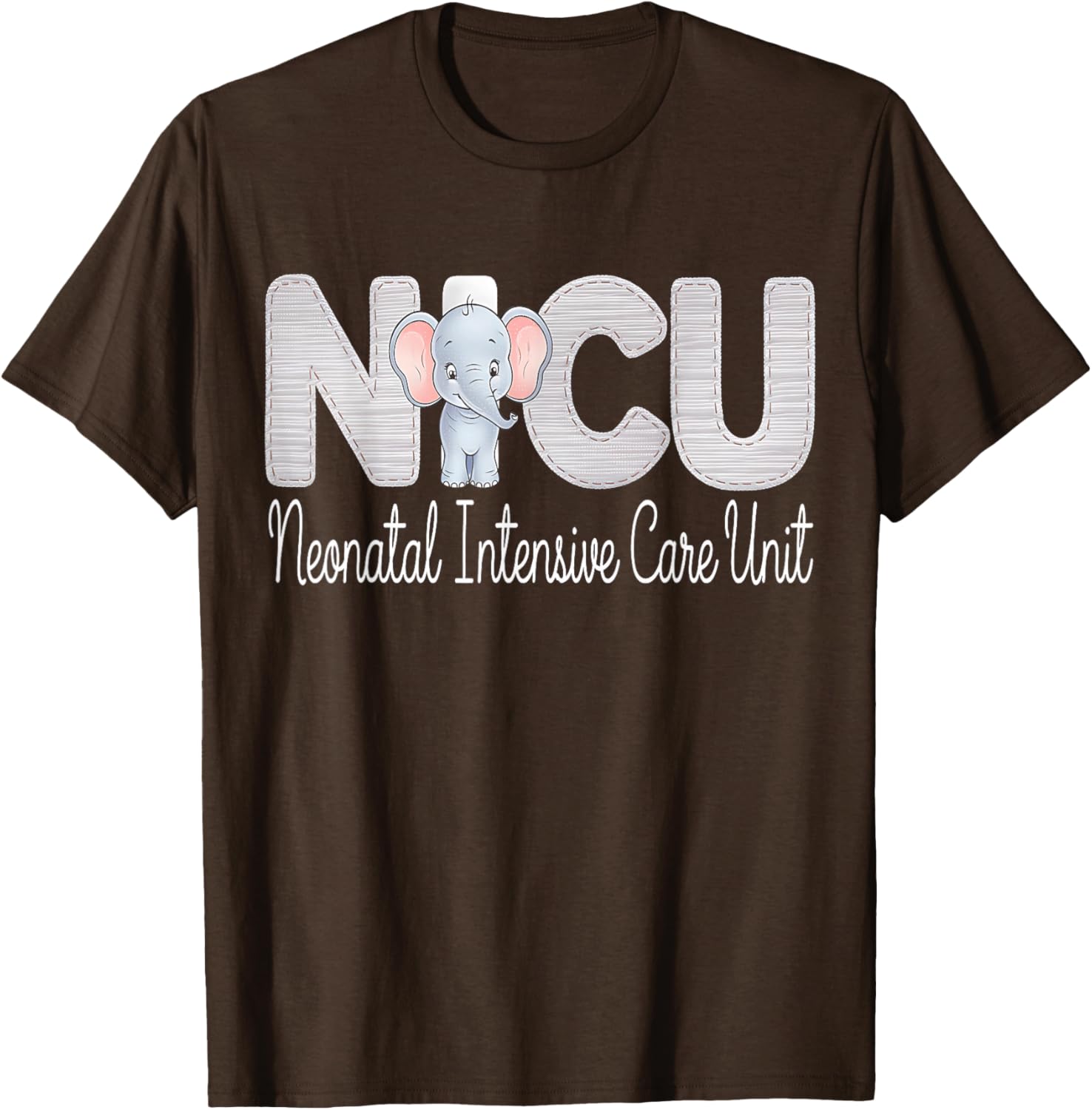 Cute Neonatal ICU Nurse Elephant T-Shirt for NICU RNs and Staff - 7