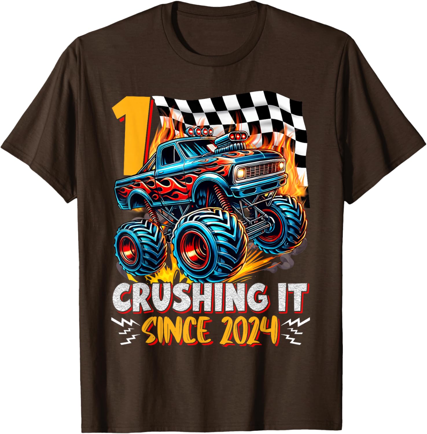Birthday Monster Truck T-Shirt for 1 Year Old Boys - 1st Birthday Fun - 14