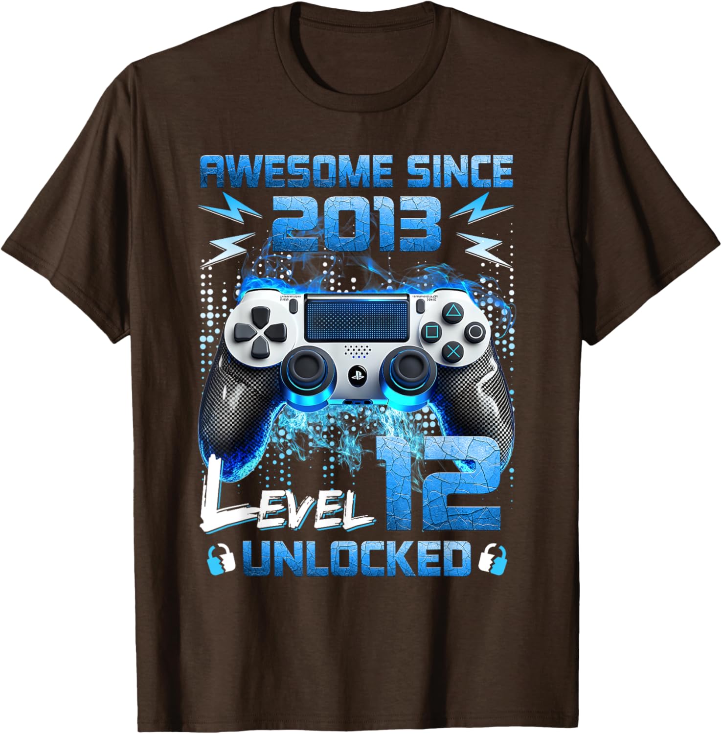 Level 12 Unlocked Video Gamer T-Shirt for 12 Year Old Birthday Fun - 23