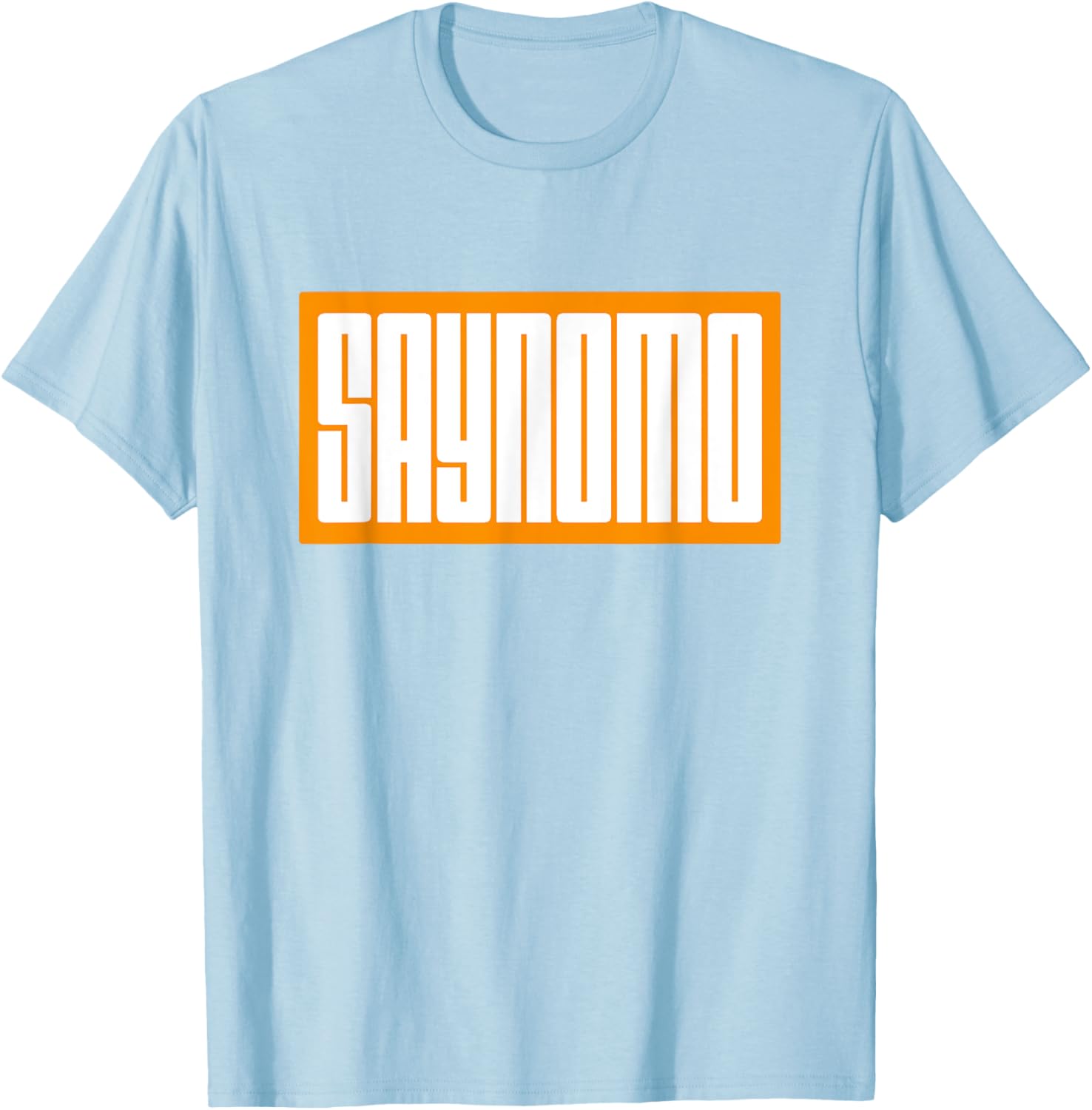 Trendy Orange SAYNOMO Graphic T-Shirt for Casual Fashion Lovers - 14