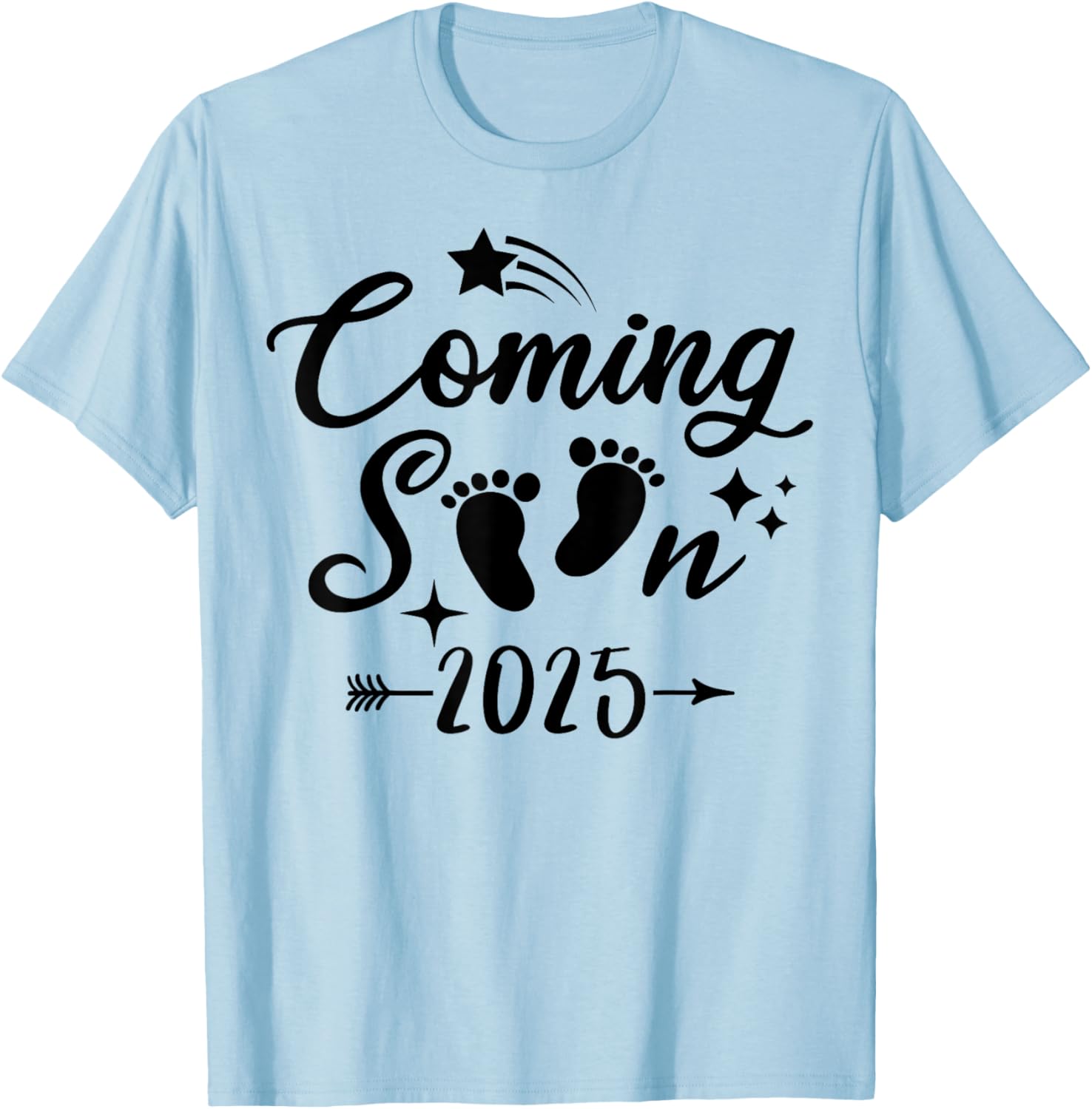 Baby Coming Soon 2025 Newborn Reveal T-Shirt for Expecting Parents - 3
